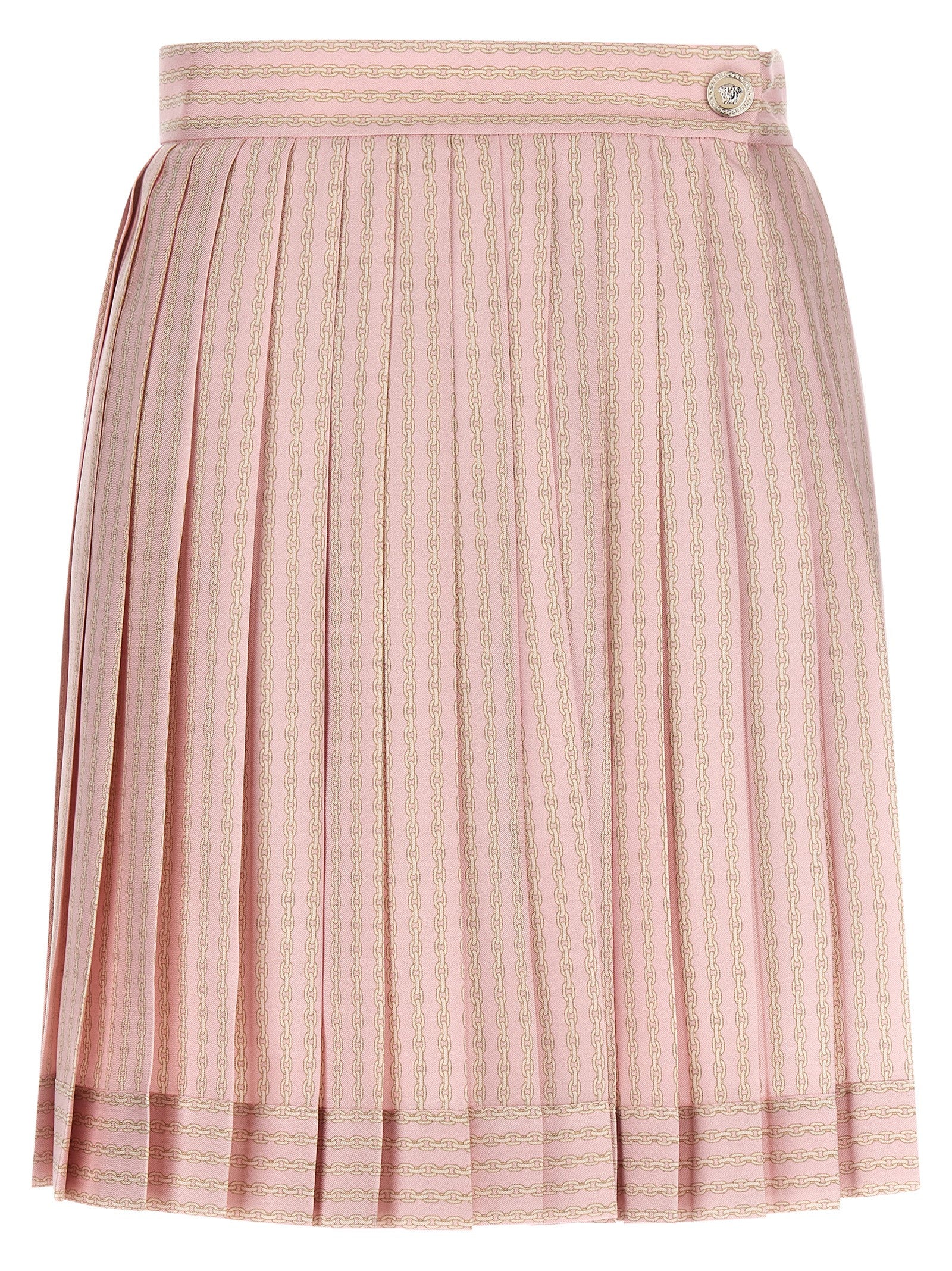 Versace Multicolor Silk Long Skirt Versace