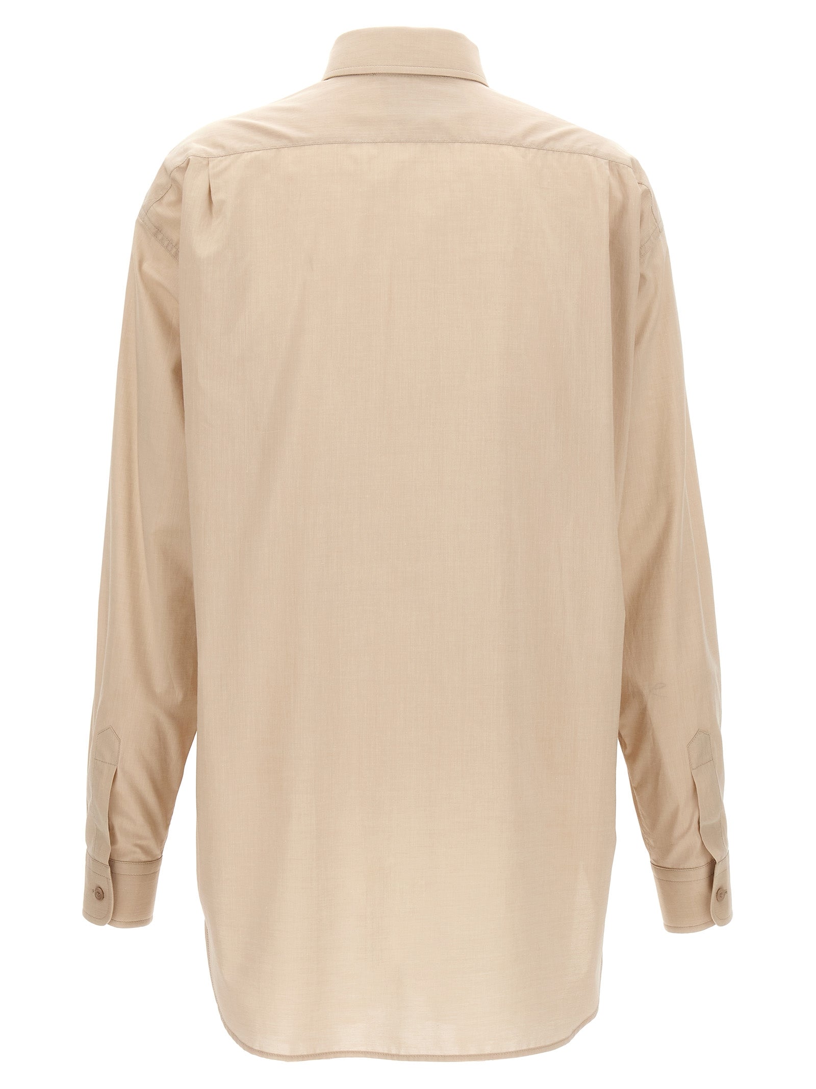Moschino Beige Cotton Blouse Moschino
