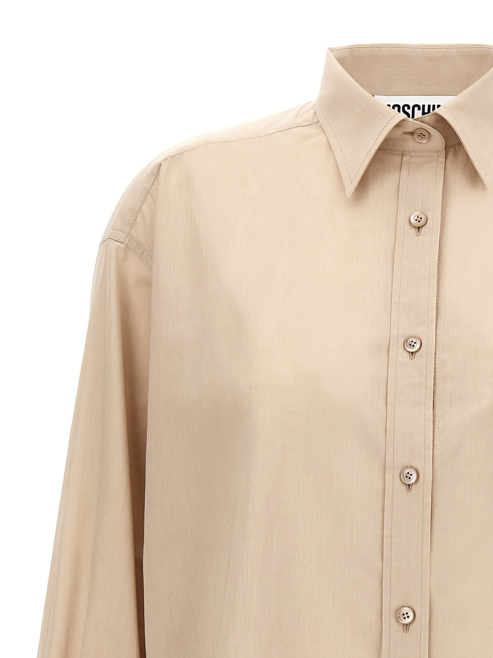 Moschino Beige Cotton Blouse Moschino