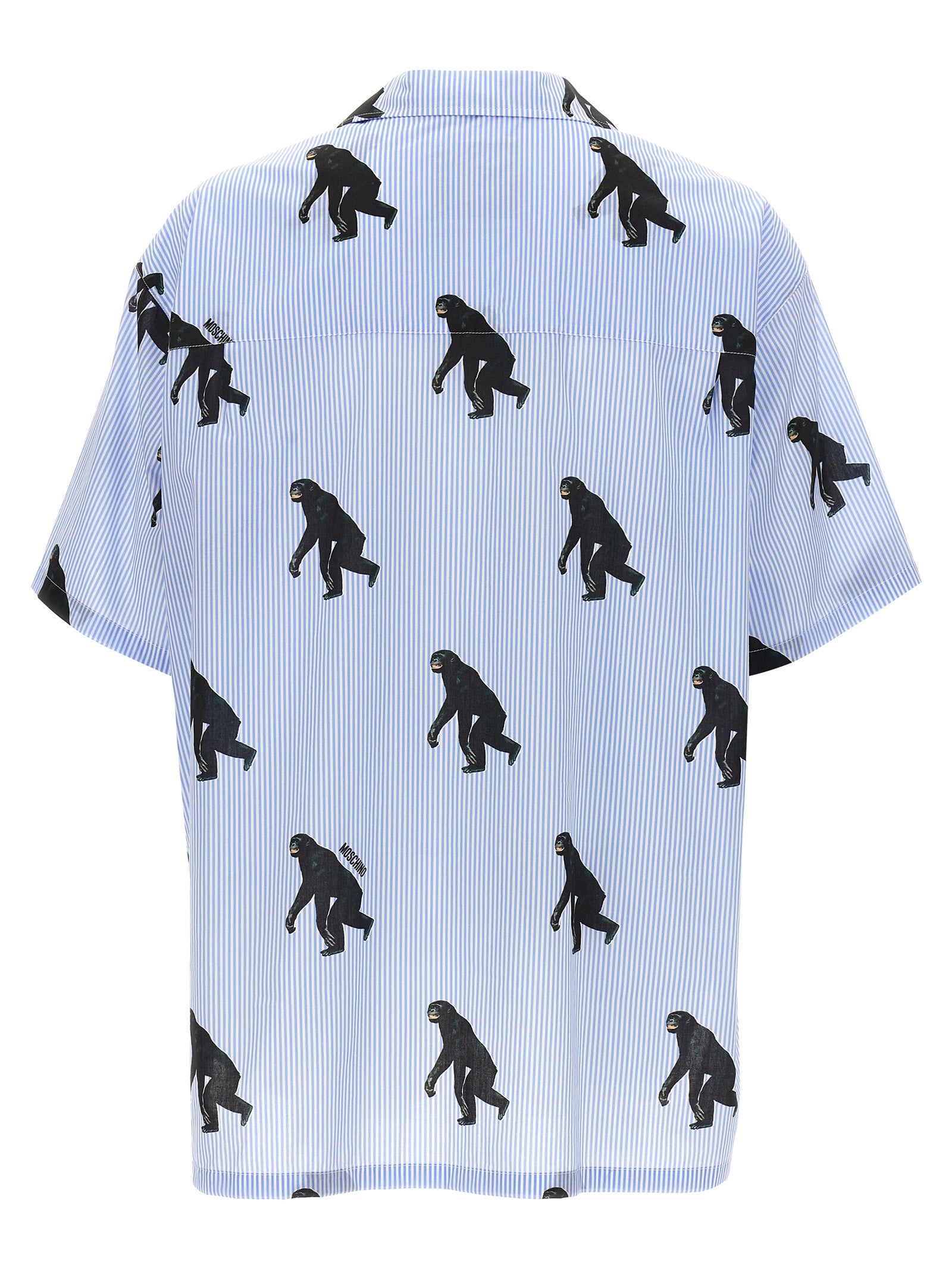 Moschino Blue Cotton Blouse Moschino