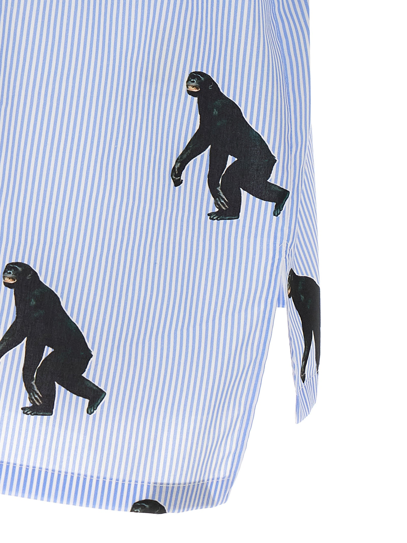 Moschino Blue Cotton Blouse Moschino