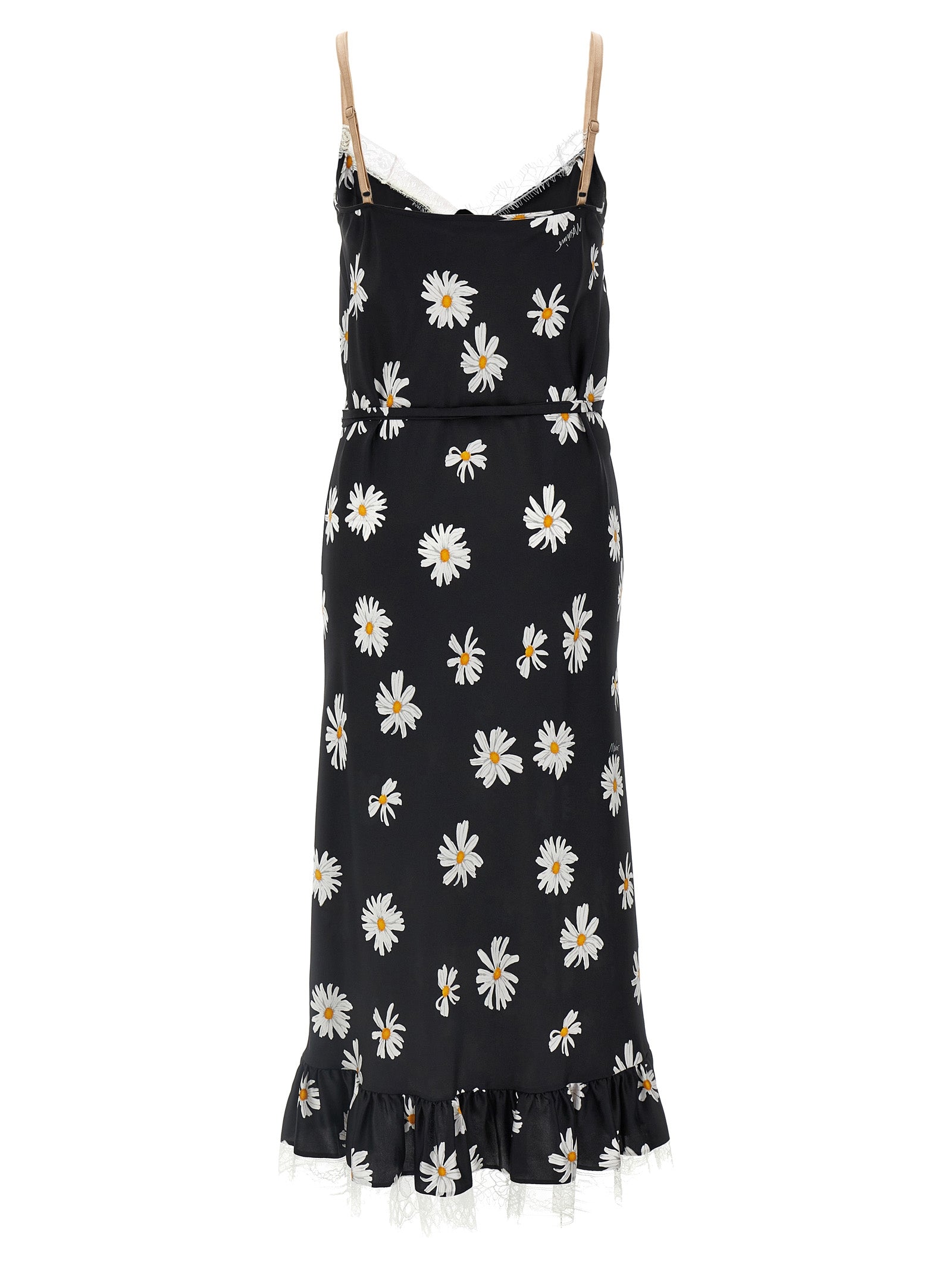 Moschino Black Silk Midi Dress Moschino