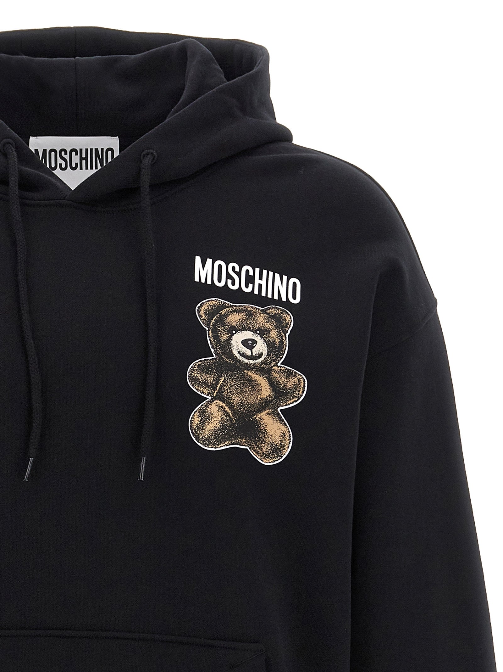 Moschino Black Cotton Sweatshirt Moschino