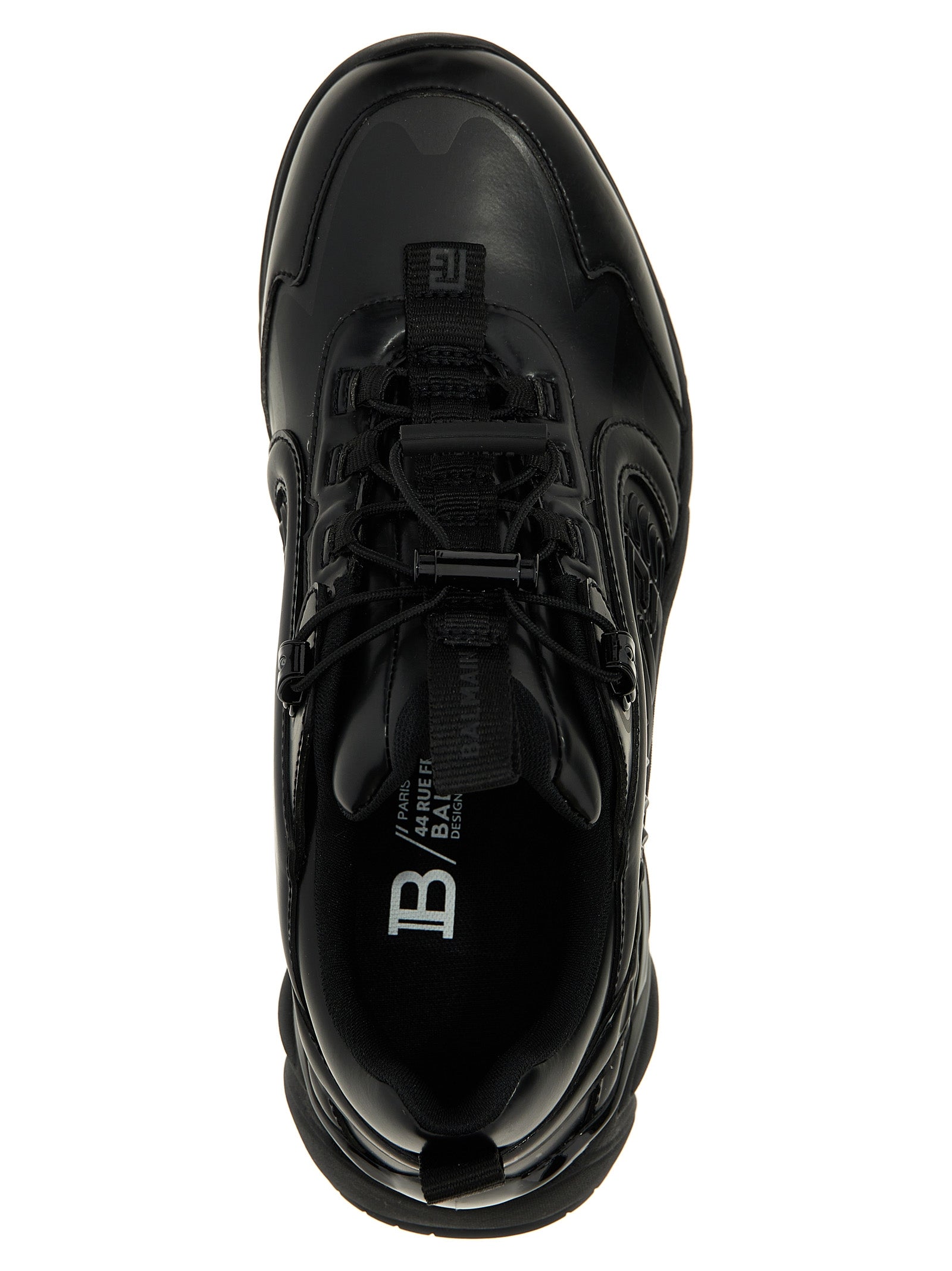 Balmain Black Nylon Athletic Sneakers Balmain
