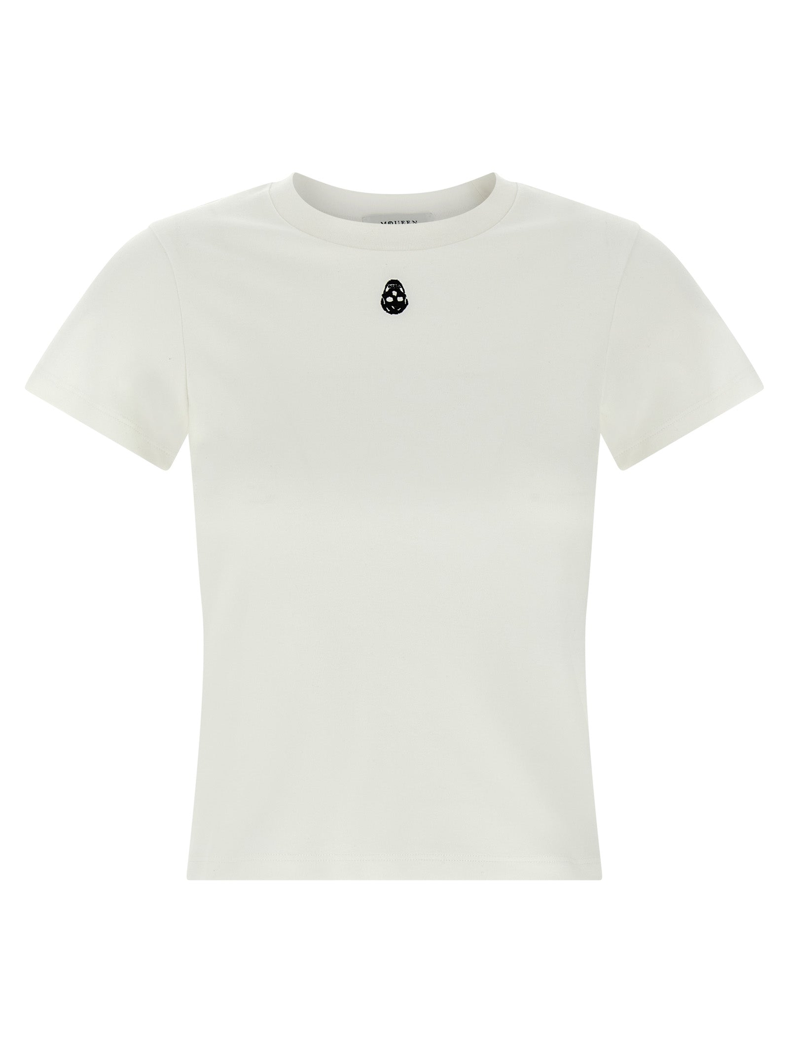 Alexander McQueen White Cotton T-Shirt Alexander McQueen