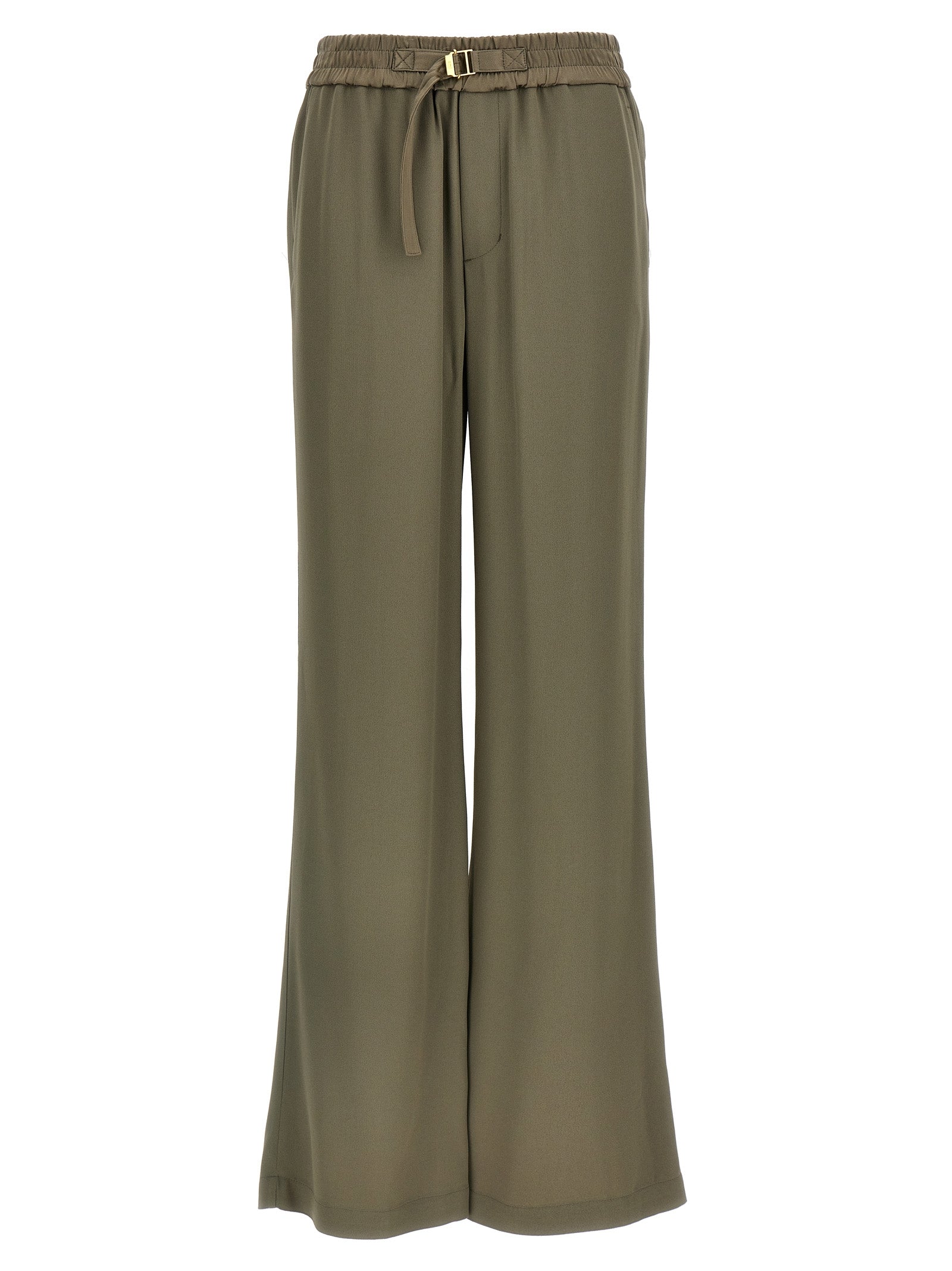 Ami Paris Beige Acetate Casual Pants Ami Paris