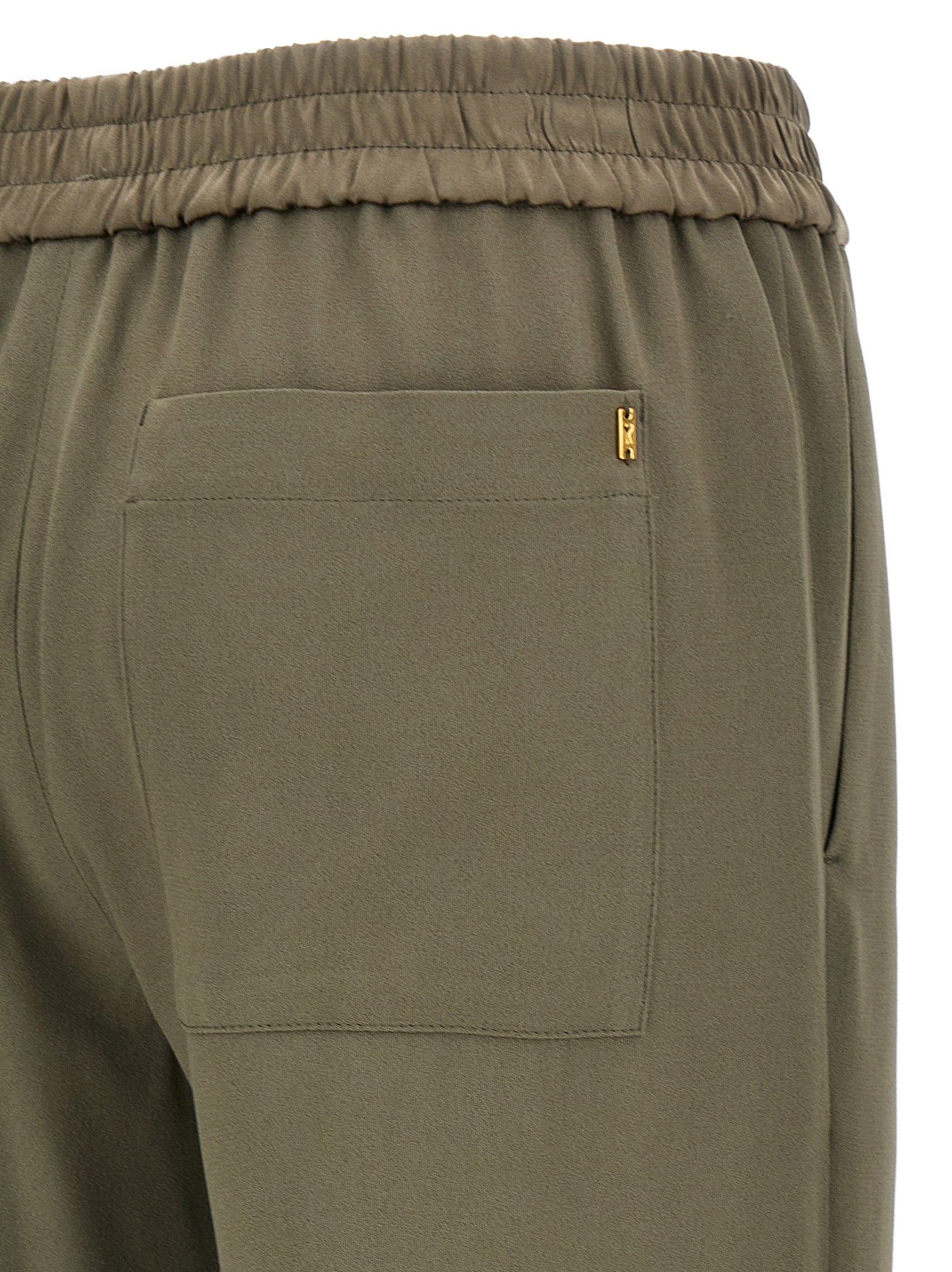 Ami Paris Beige Acetate Casual Pants Ami Paris
