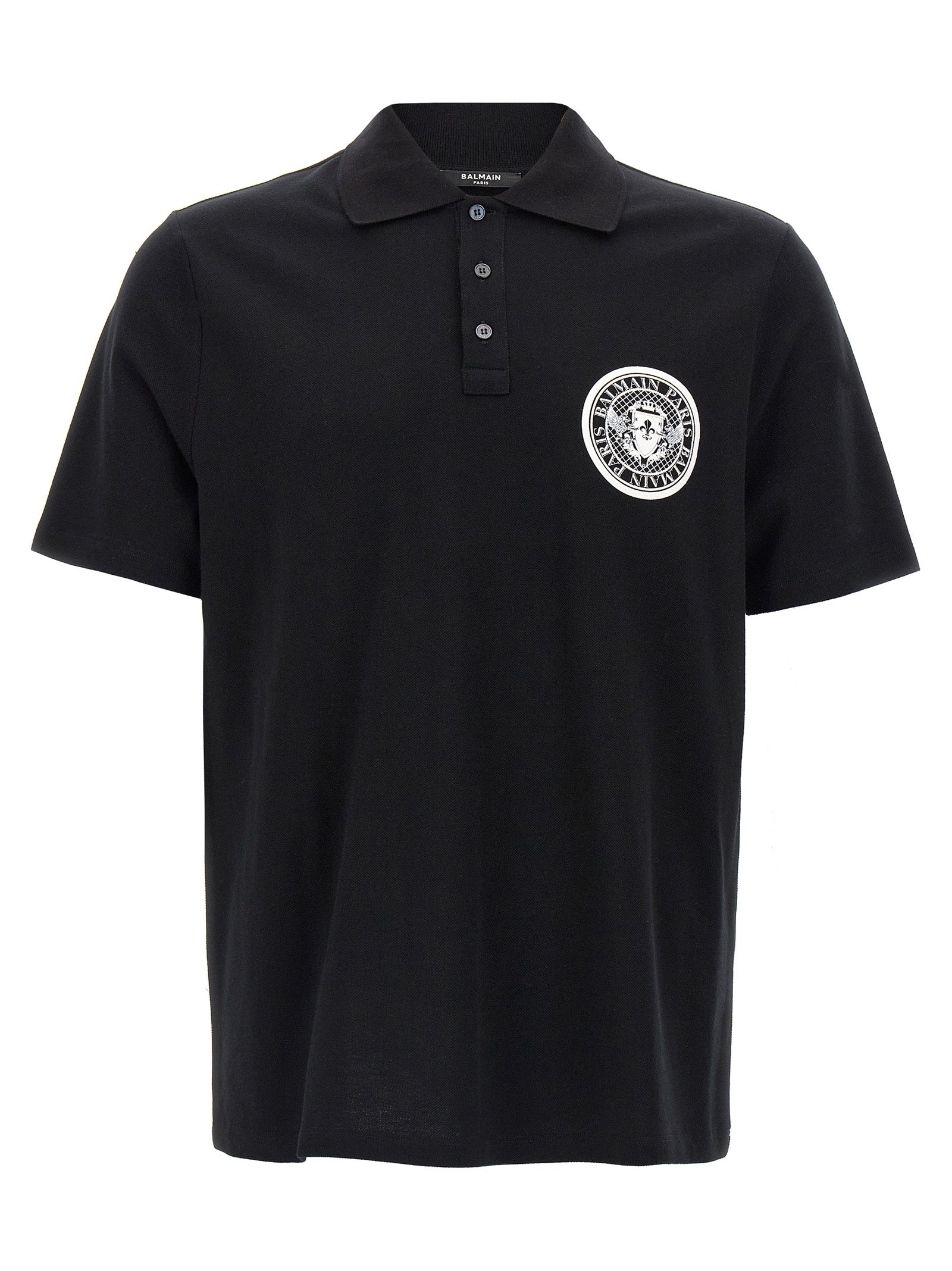Balmain Bicolor Cotton Polo Shirt Balmain