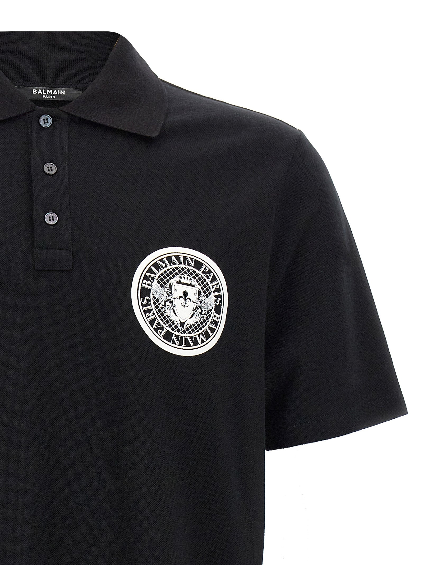 Balmain Bicolor Cotton Polo Shirt Balmain