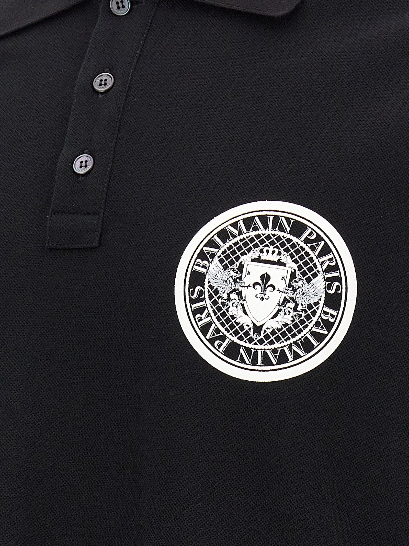 Balmain Bicolor Cotton Polo Shirt Balmain