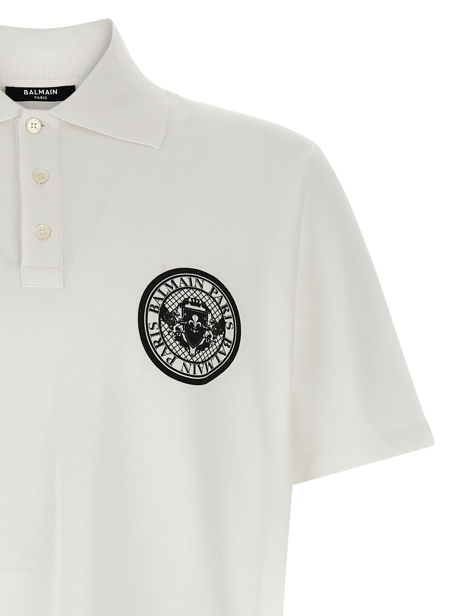 Balmain Bicolor Cotton Polo Shirt Balmain