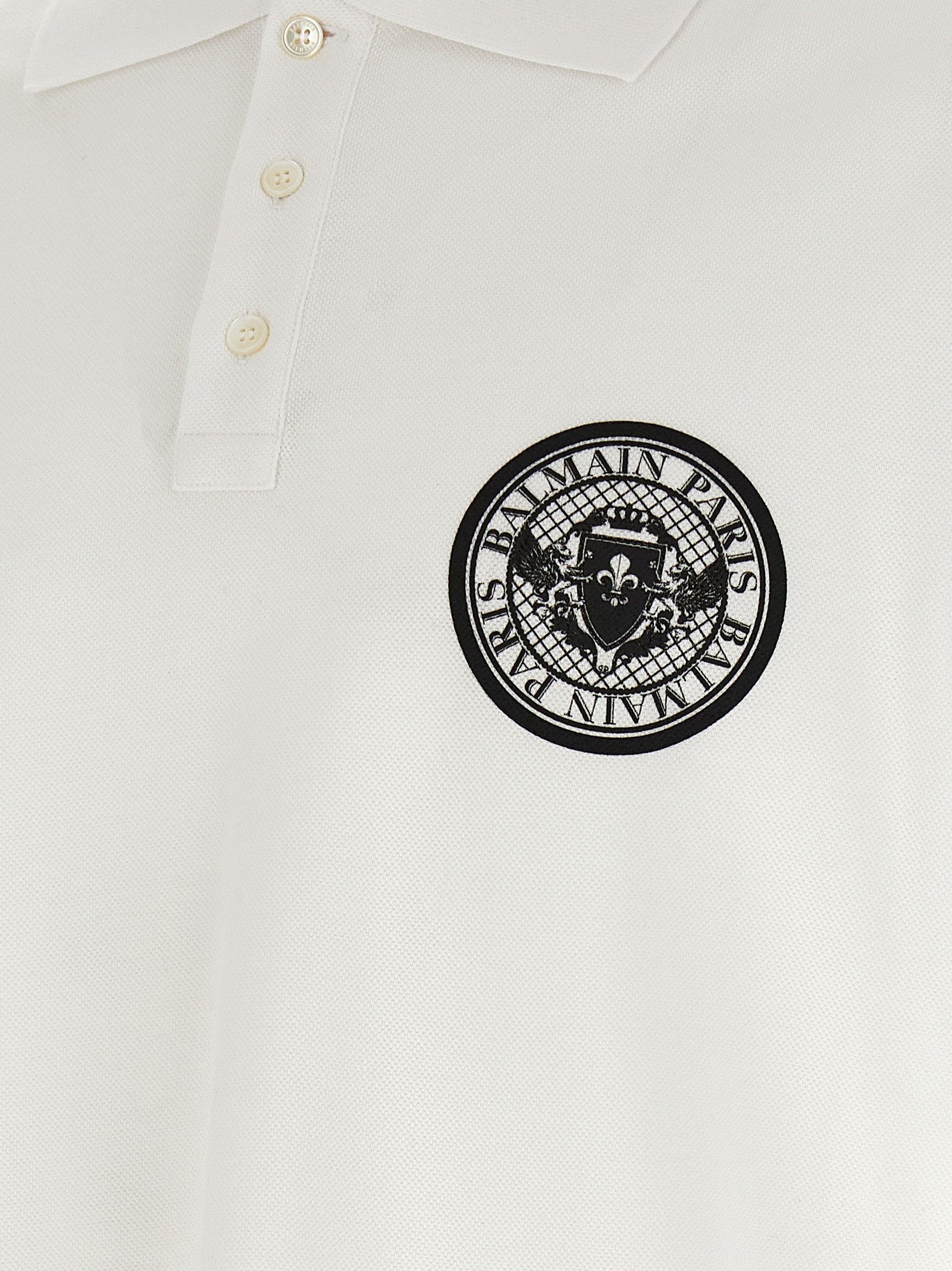 Balmain Bicolor Cotton Polo Shirt Balmain