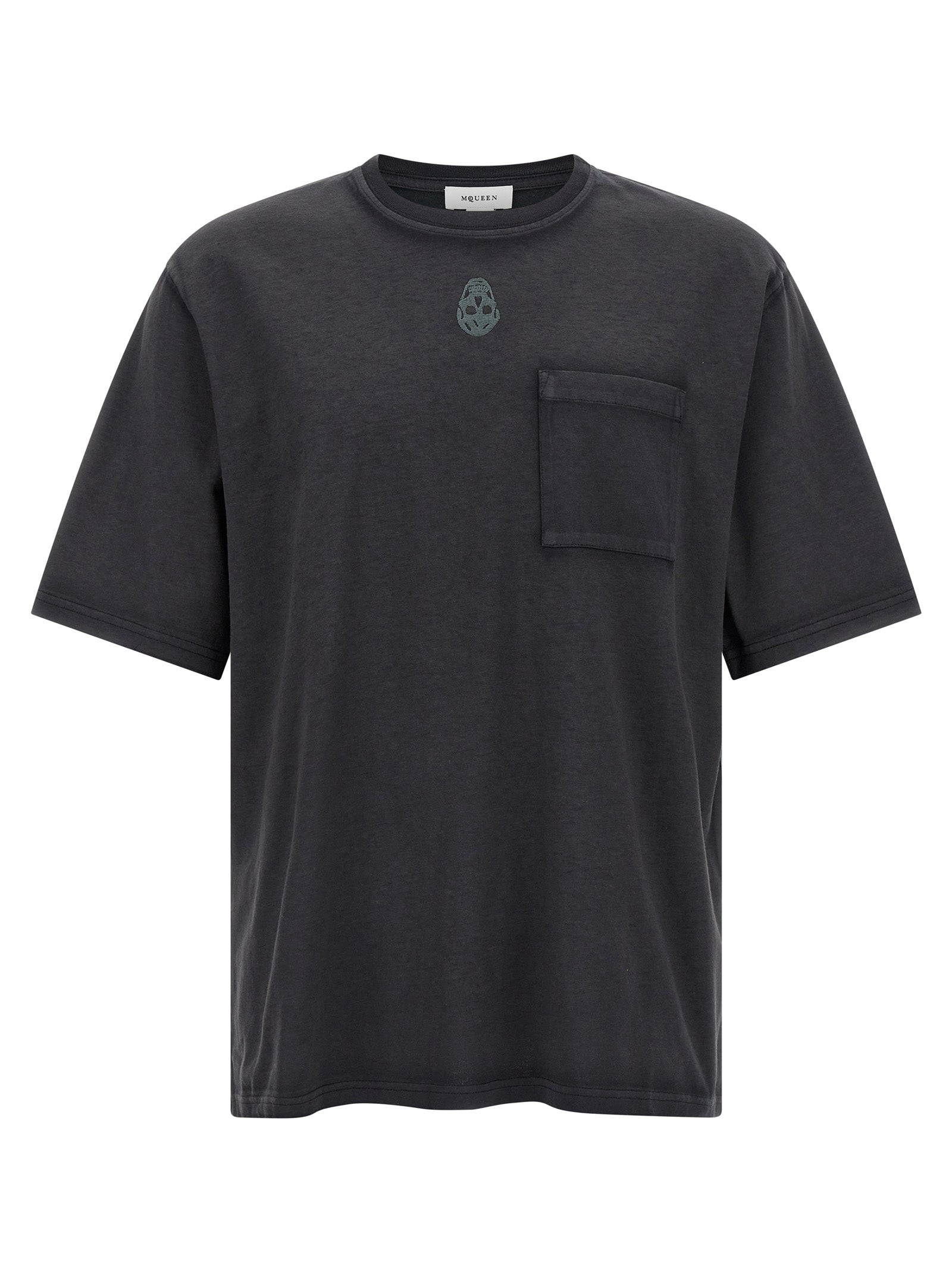 Alexander McQueen Black Cotton T-Shirt Alexander McQueen