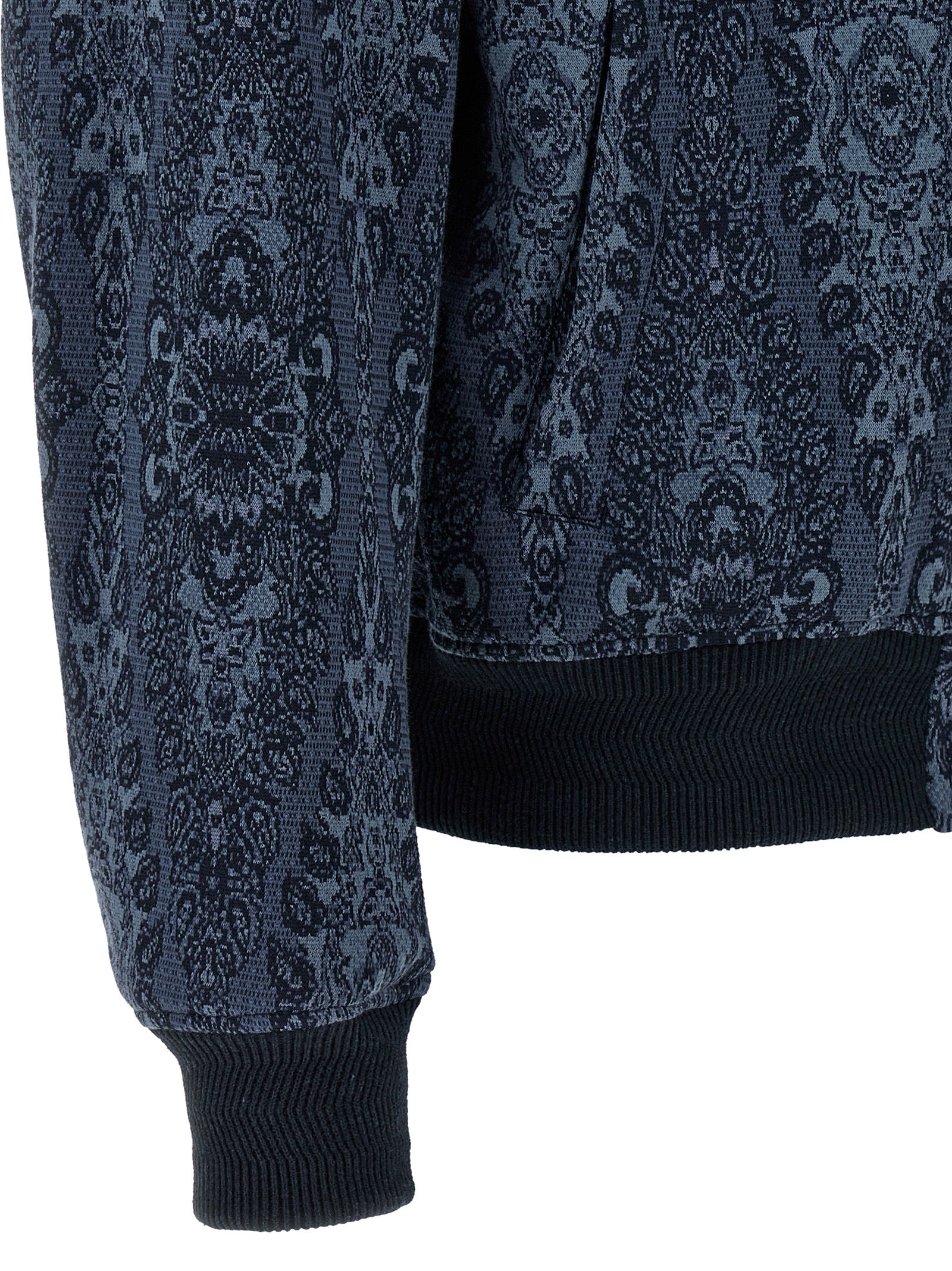 Etro Blue Cotton Bomber Etro