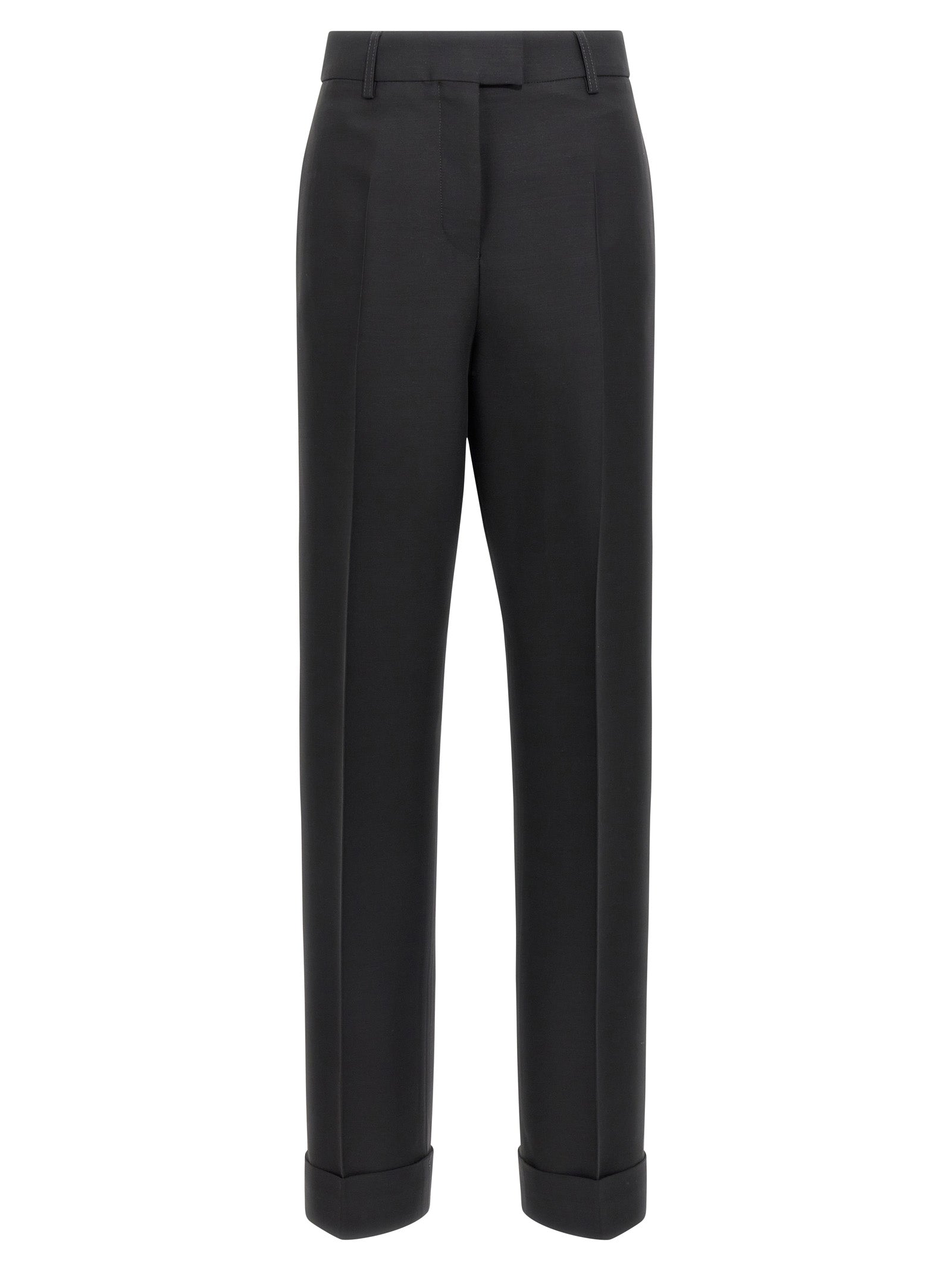 Ferragamo Black Viscose Dress Pants Ferragamo