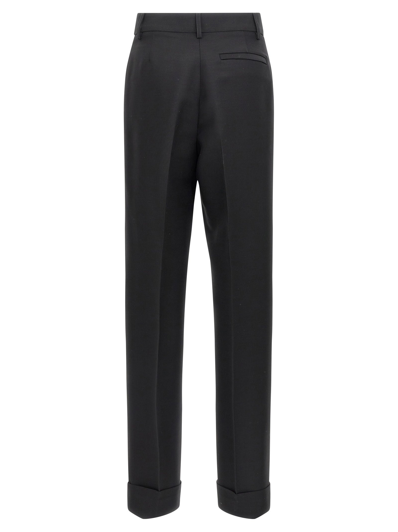 Ferragamo Black Viscose Dress Pants Ferragamo
