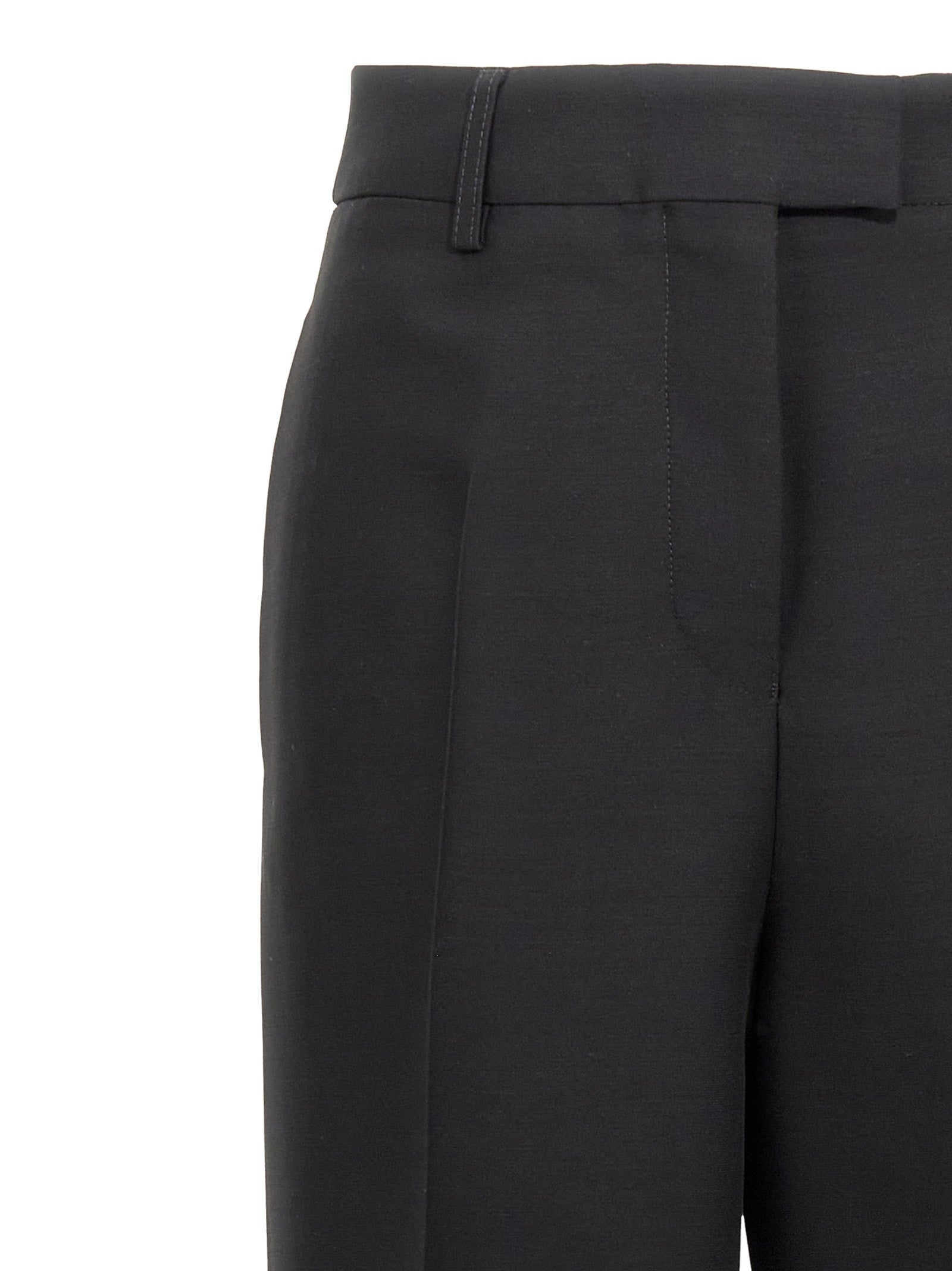 Ferragamo Black Viscose Dress Pants Ferragamo