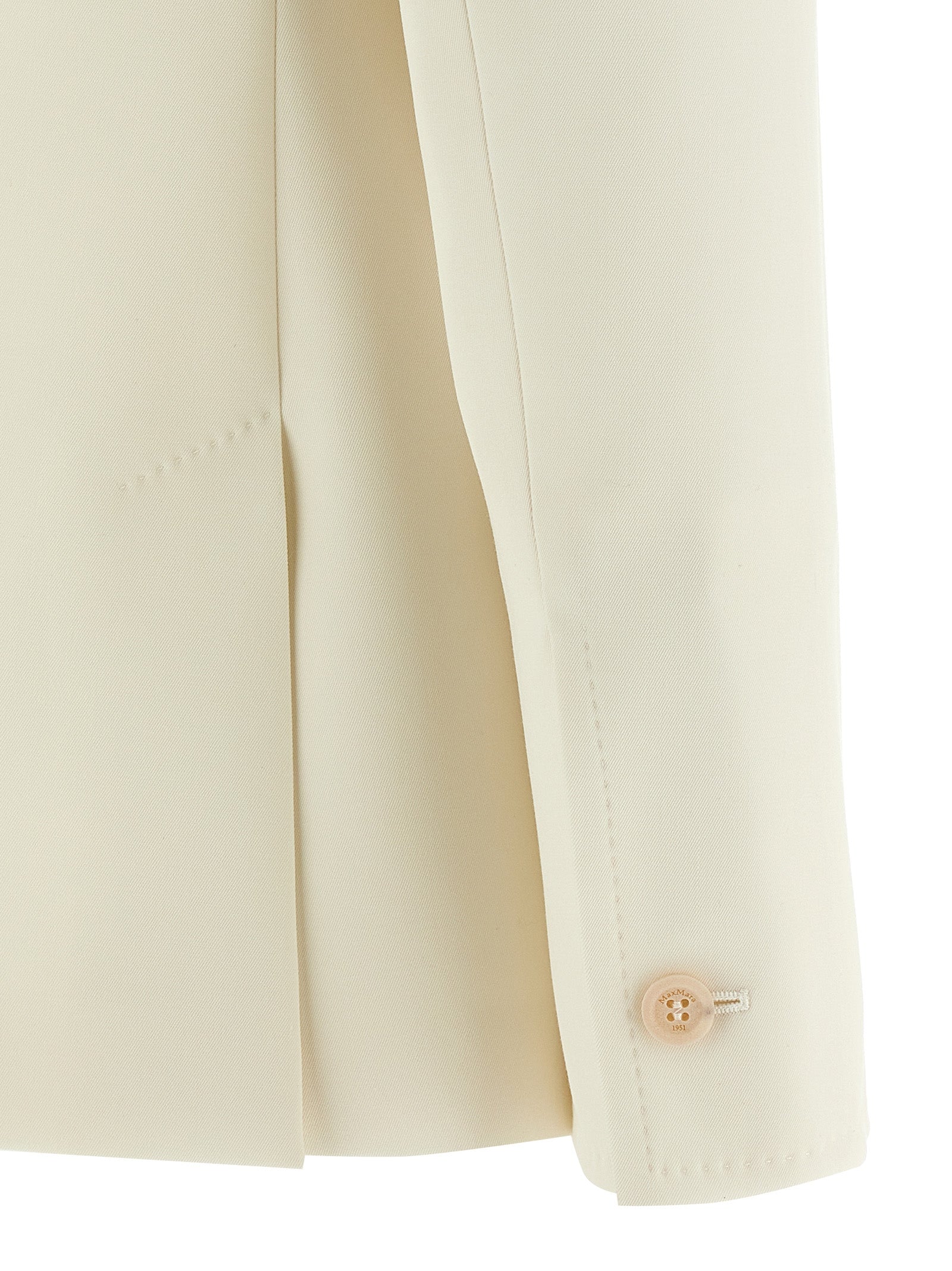 Max Mara White Virgin Wool Blazer Max Mara