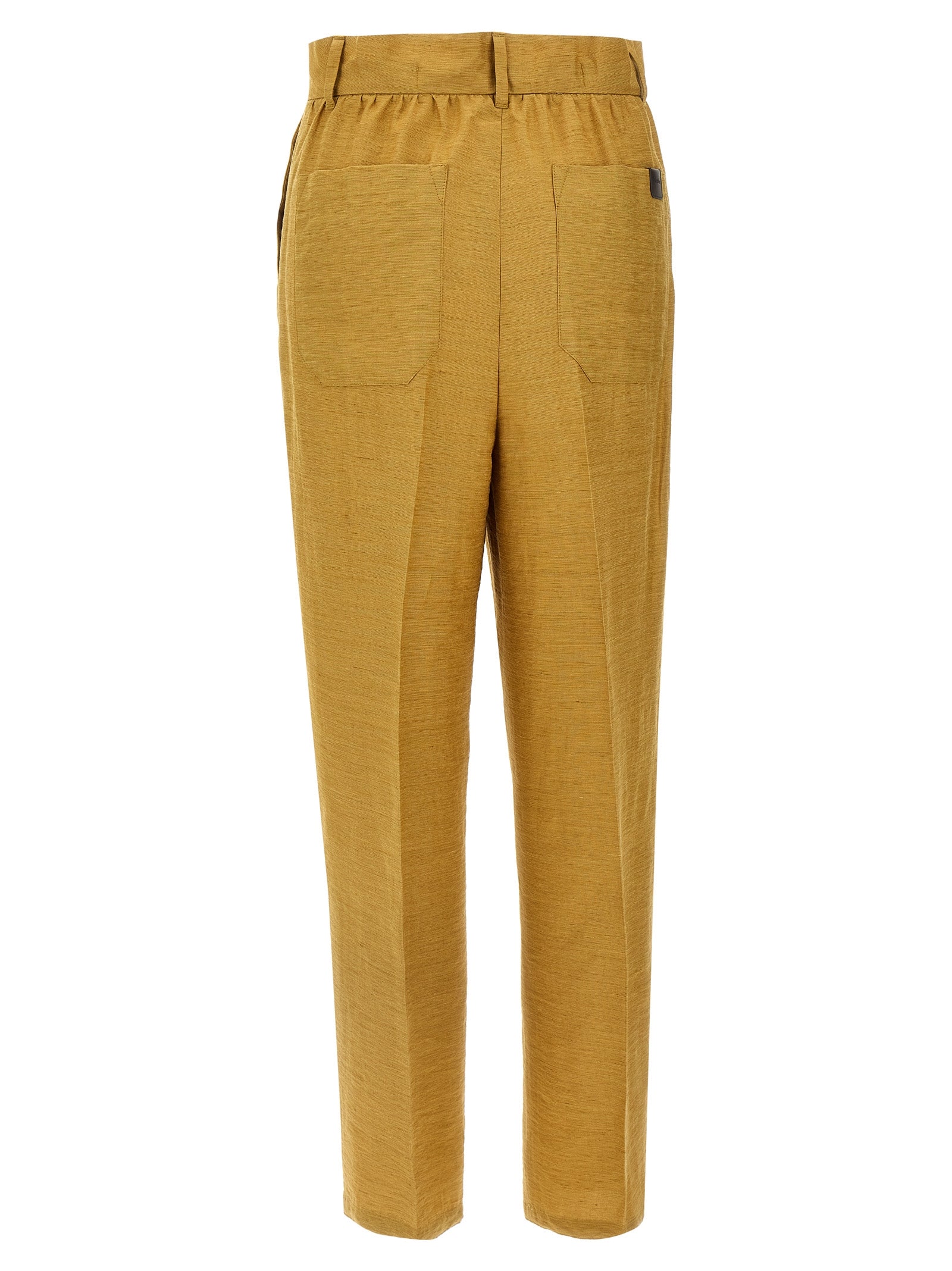 Max Mara Gold Fluorofiber Dress Pants Max Mara