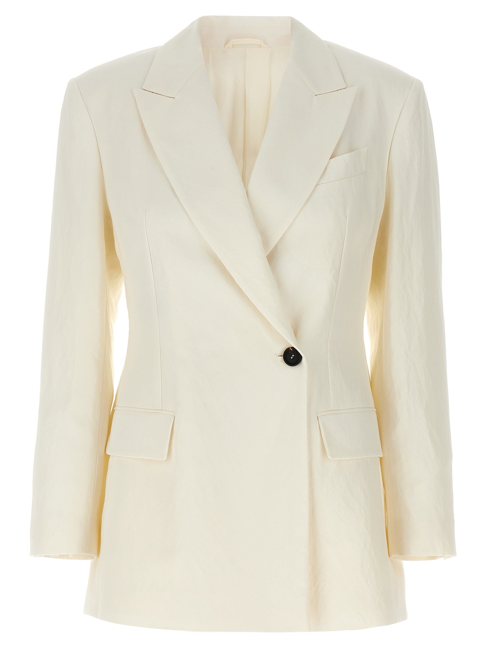 Brunello Cucinelli White Straw Blazer Brunello Cucinelli