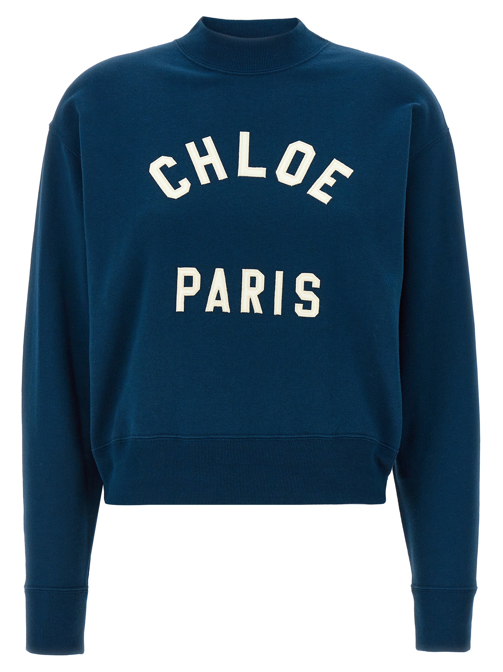 Chloé Blue Cotton Sweatshirt Chloé
