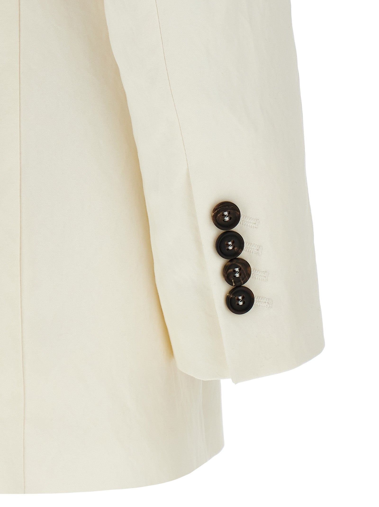 Brunello Cucinelli White Straw Blazer Brunello Cucinelli