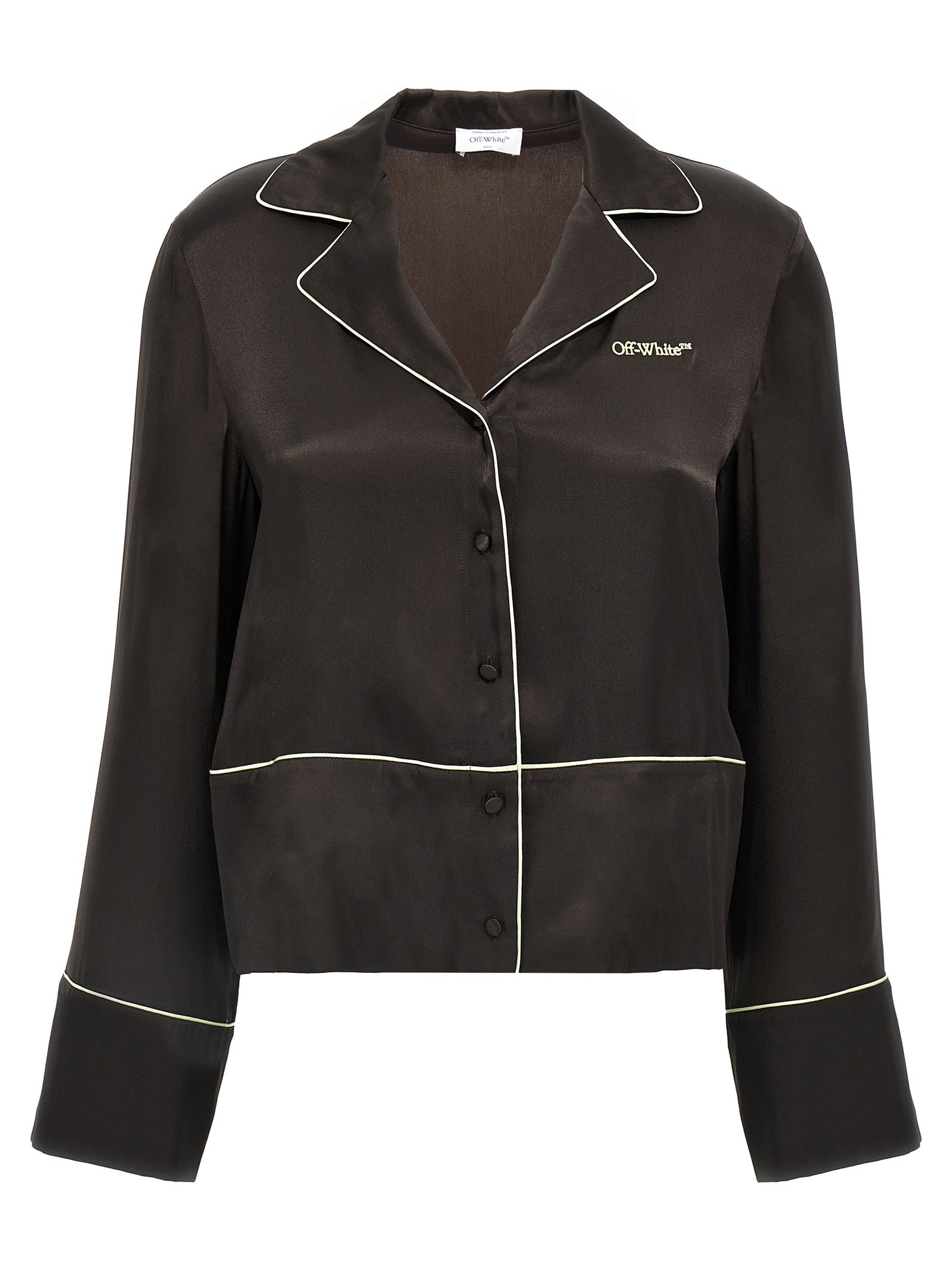 Off-White Black Acetate Blouse Off-White