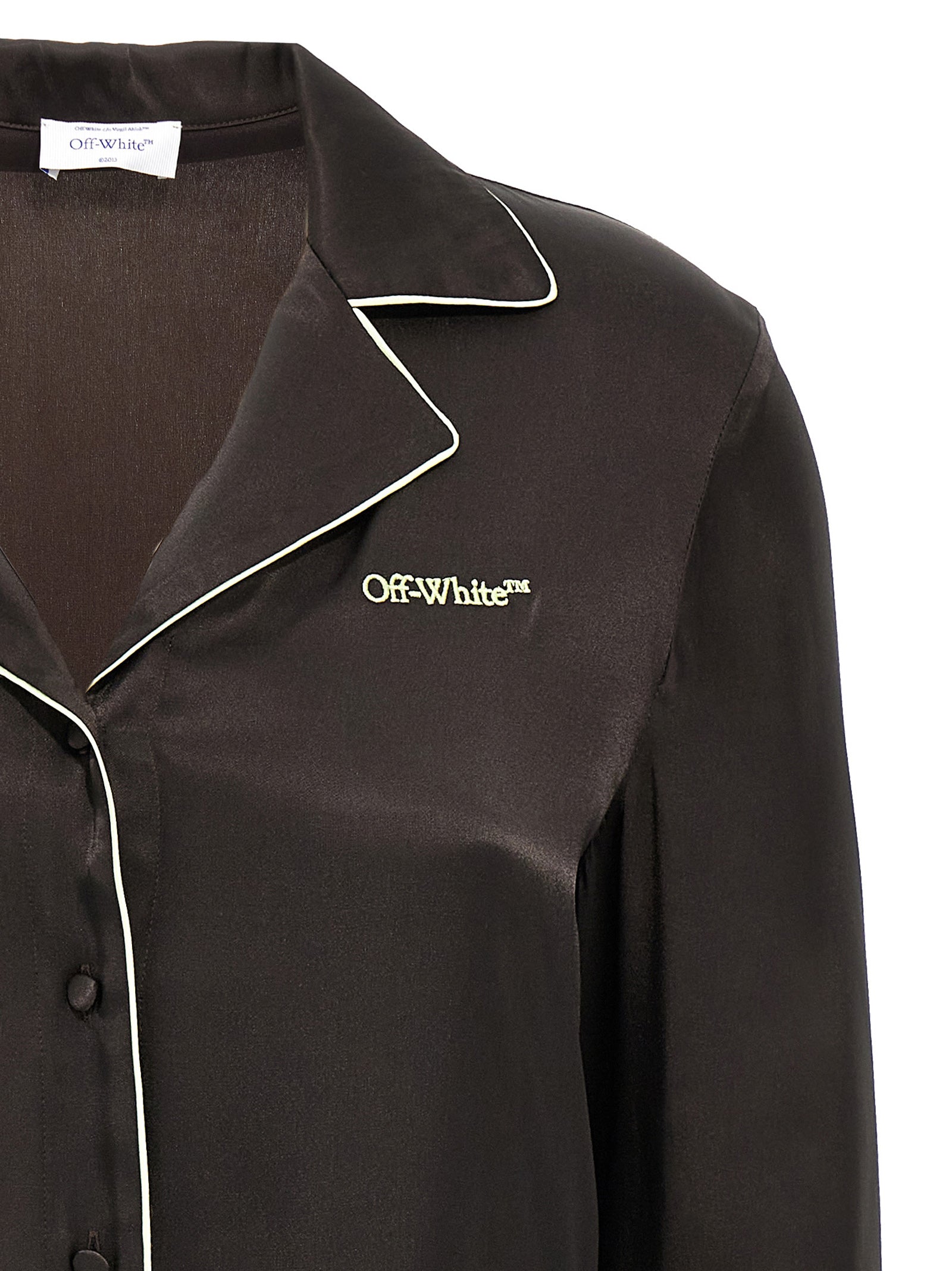 Off-White Black Acetate Blouse Off-White