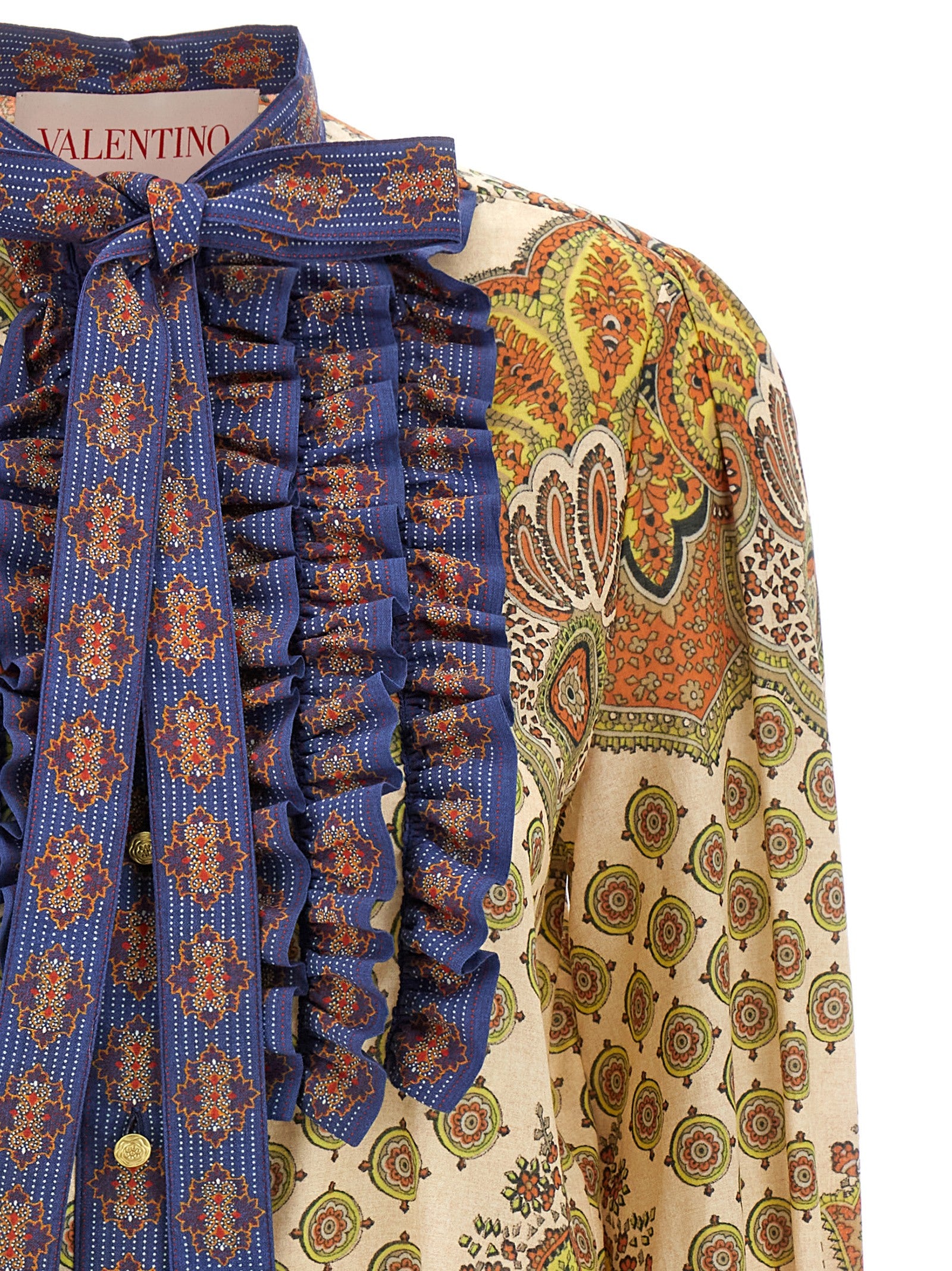 Valentino Garavani Multicolor Cotton Blouse Valentino Garavani