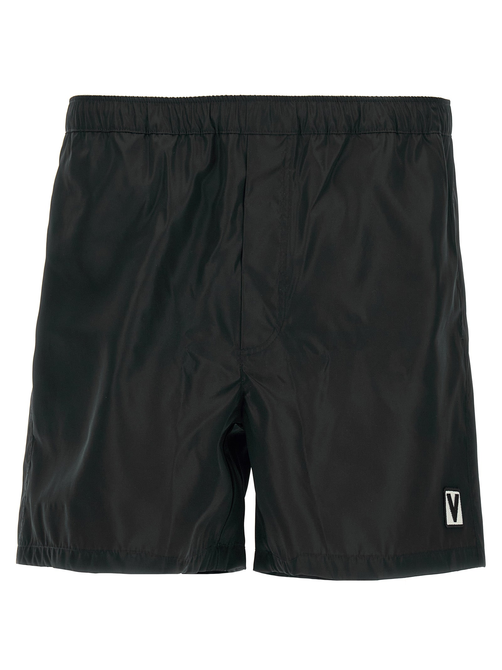 Valentino Garavani Black Polyamide Swim Shorts Valentino Garavani
