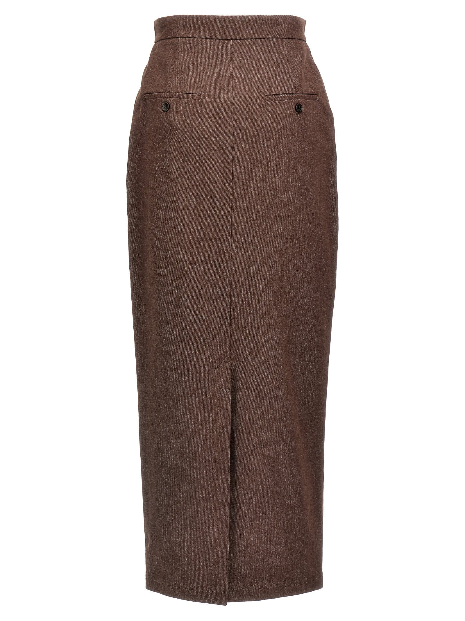 Max Mara Brown Cotton Mini Skirt Max Mara