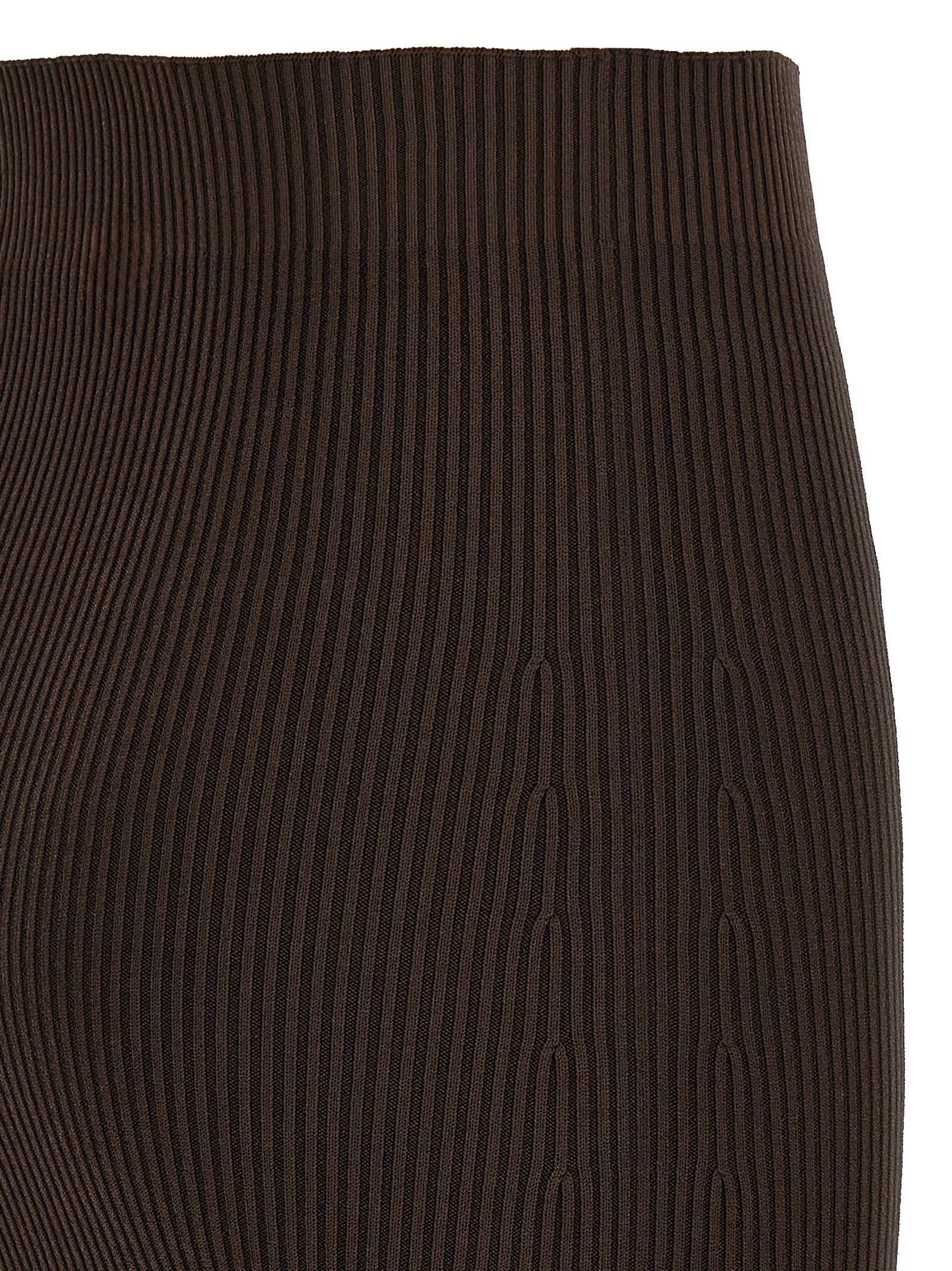 Max Mara Brown Viscose Mini Skirt Max Mara