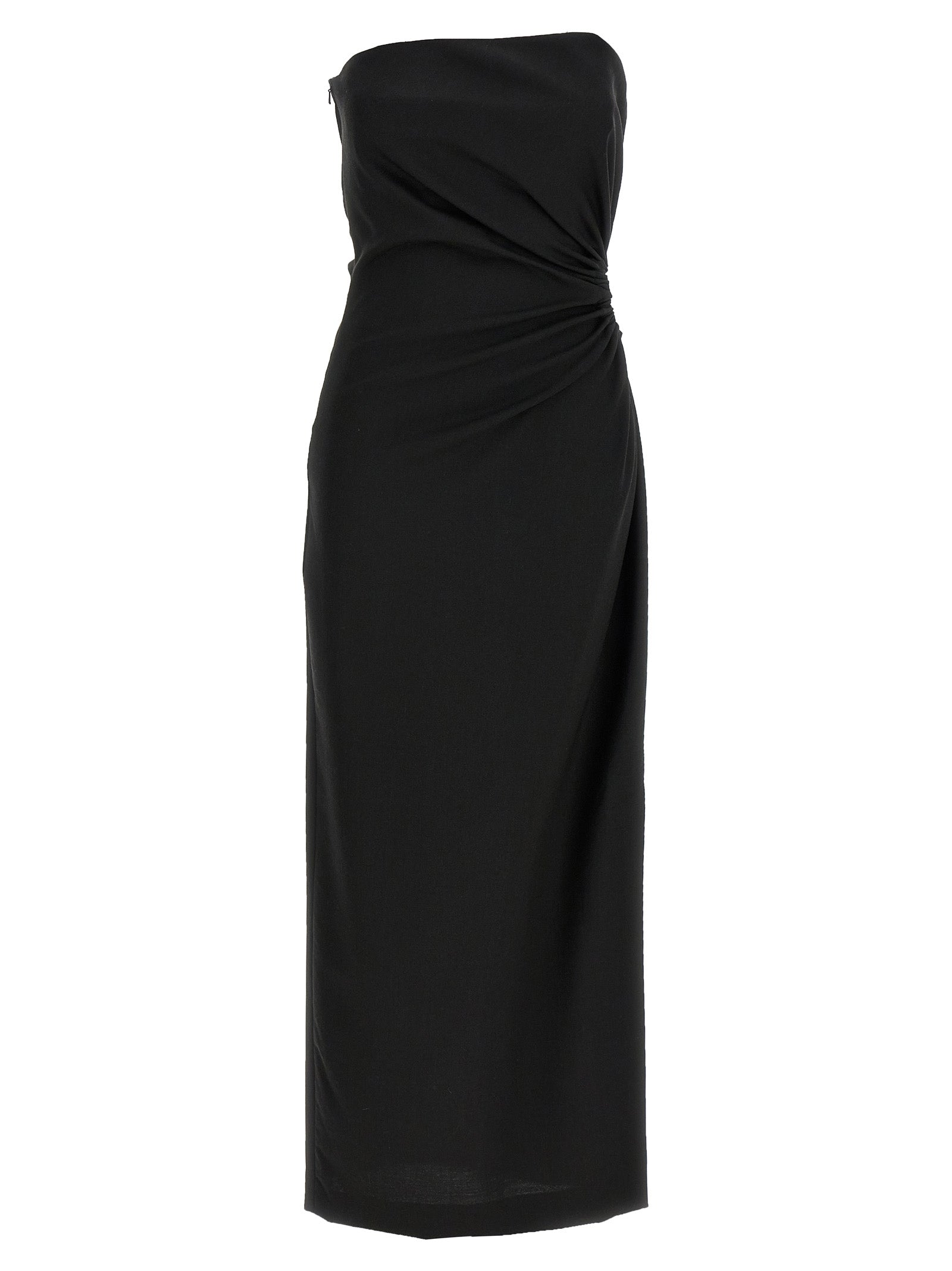 Max Mara Black Virgin Wool Long Dress Max Mara