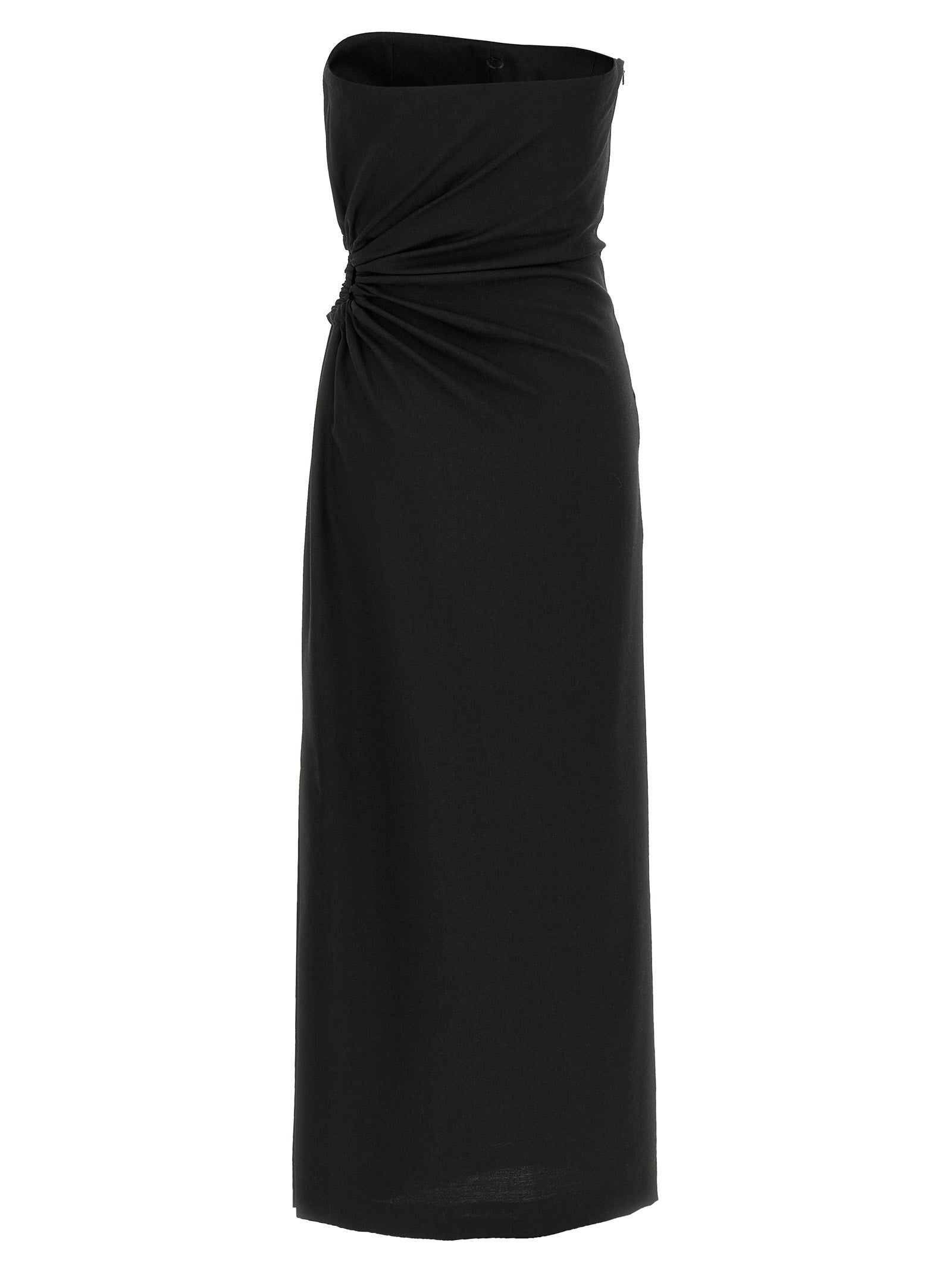 Max Mara Black Virgin Wool Long Dress Max Mara