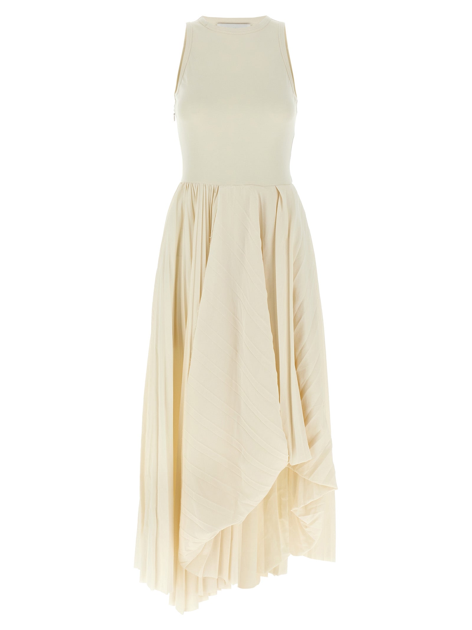 Alexander McQueen White Cotton Long Dress Alexander McQueen