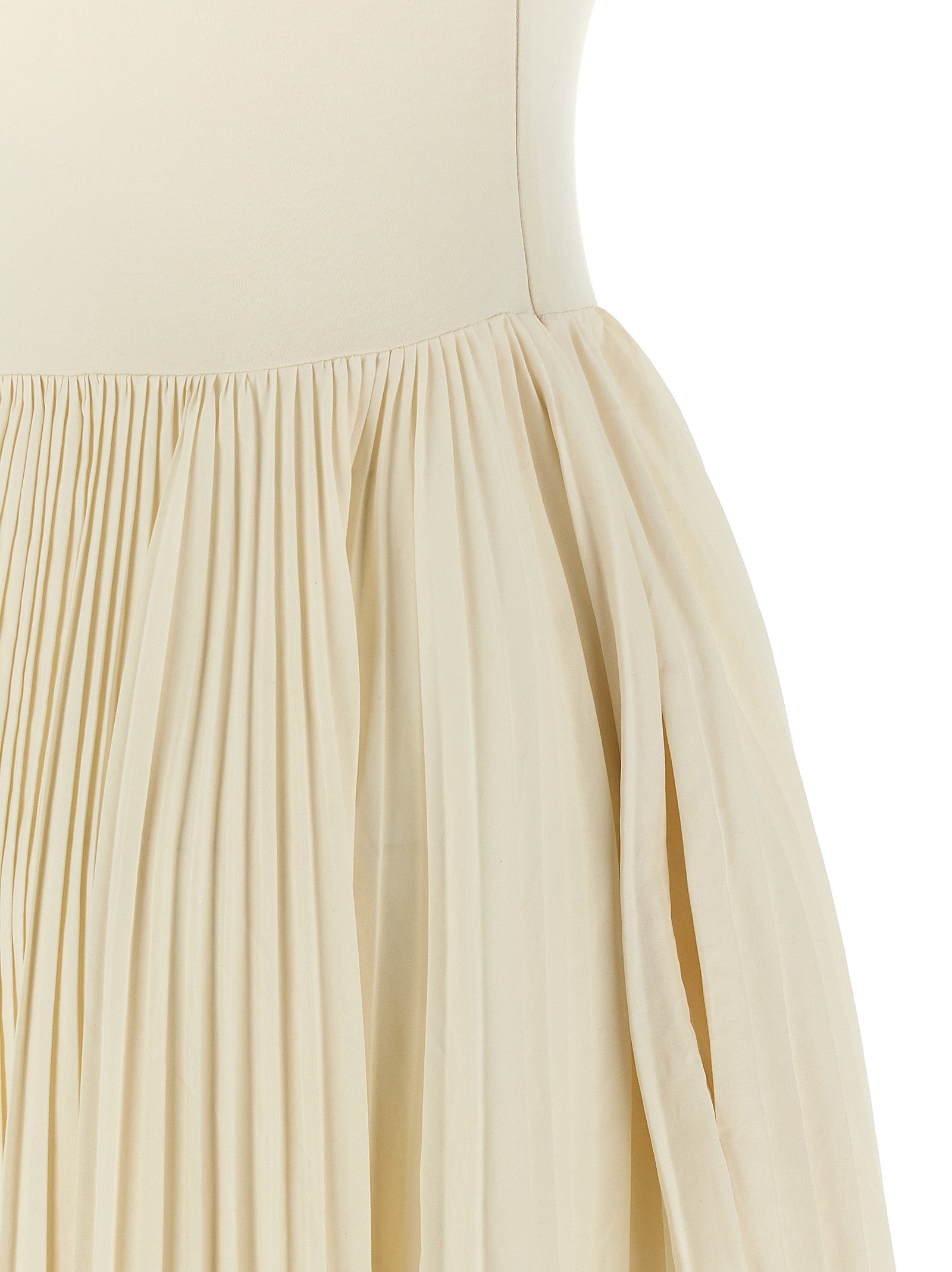 Alexander McQueen White Cotton Long Dress Alexander McQueen