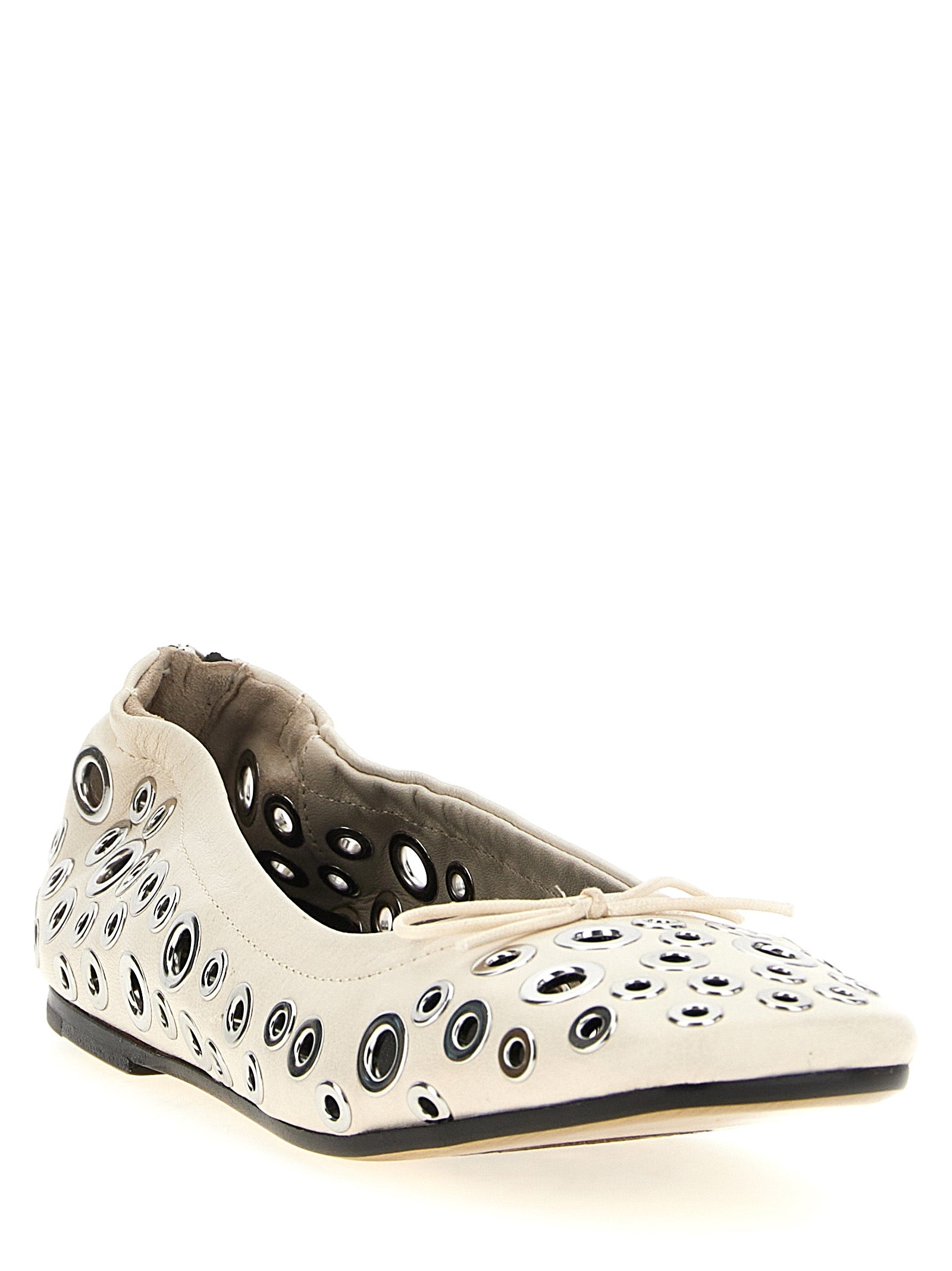 Golden Goose White Lamb Leather Ballet Flats Golden Goose