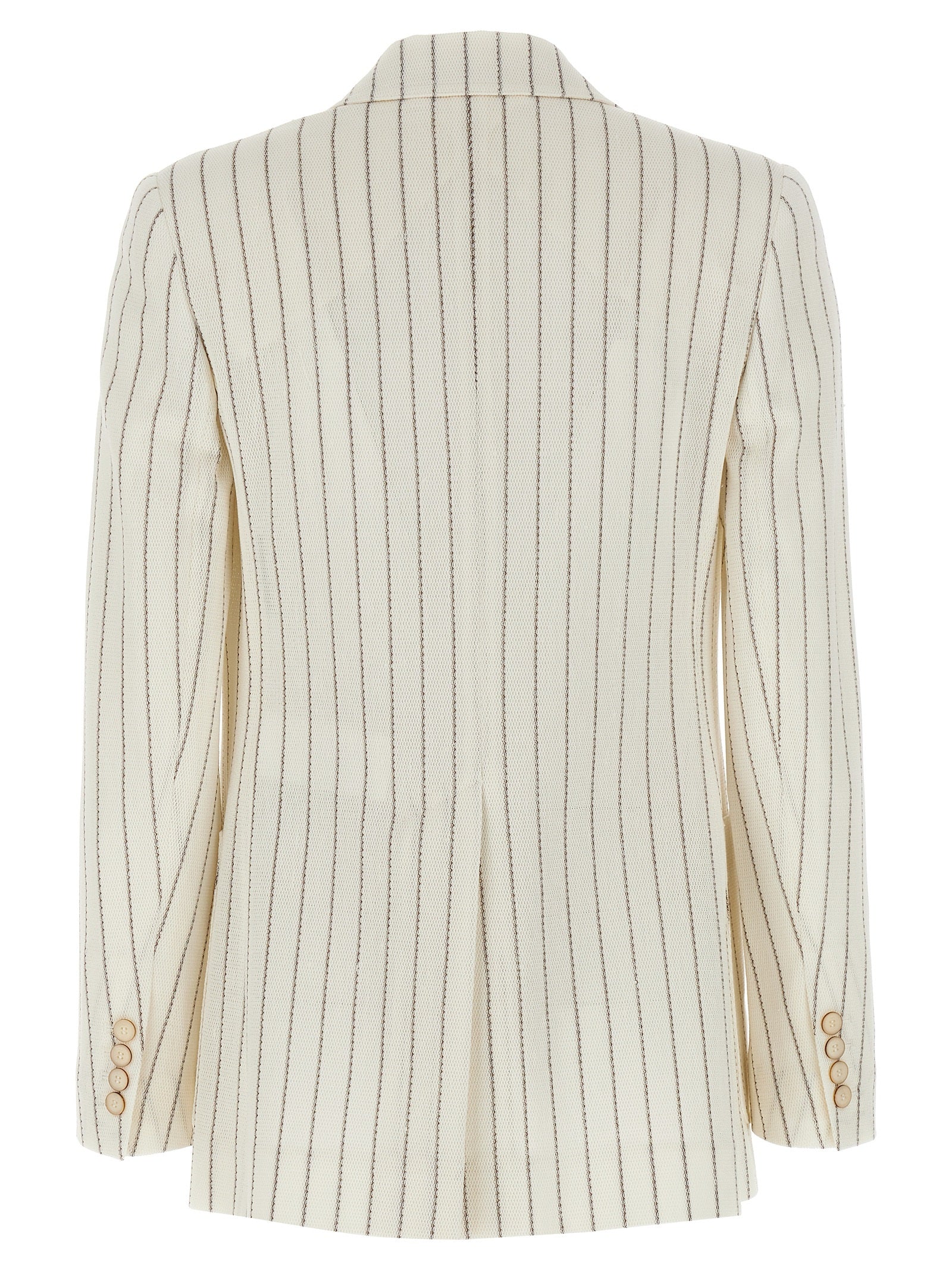 Max Mara White Cotton Blazer Max Mara