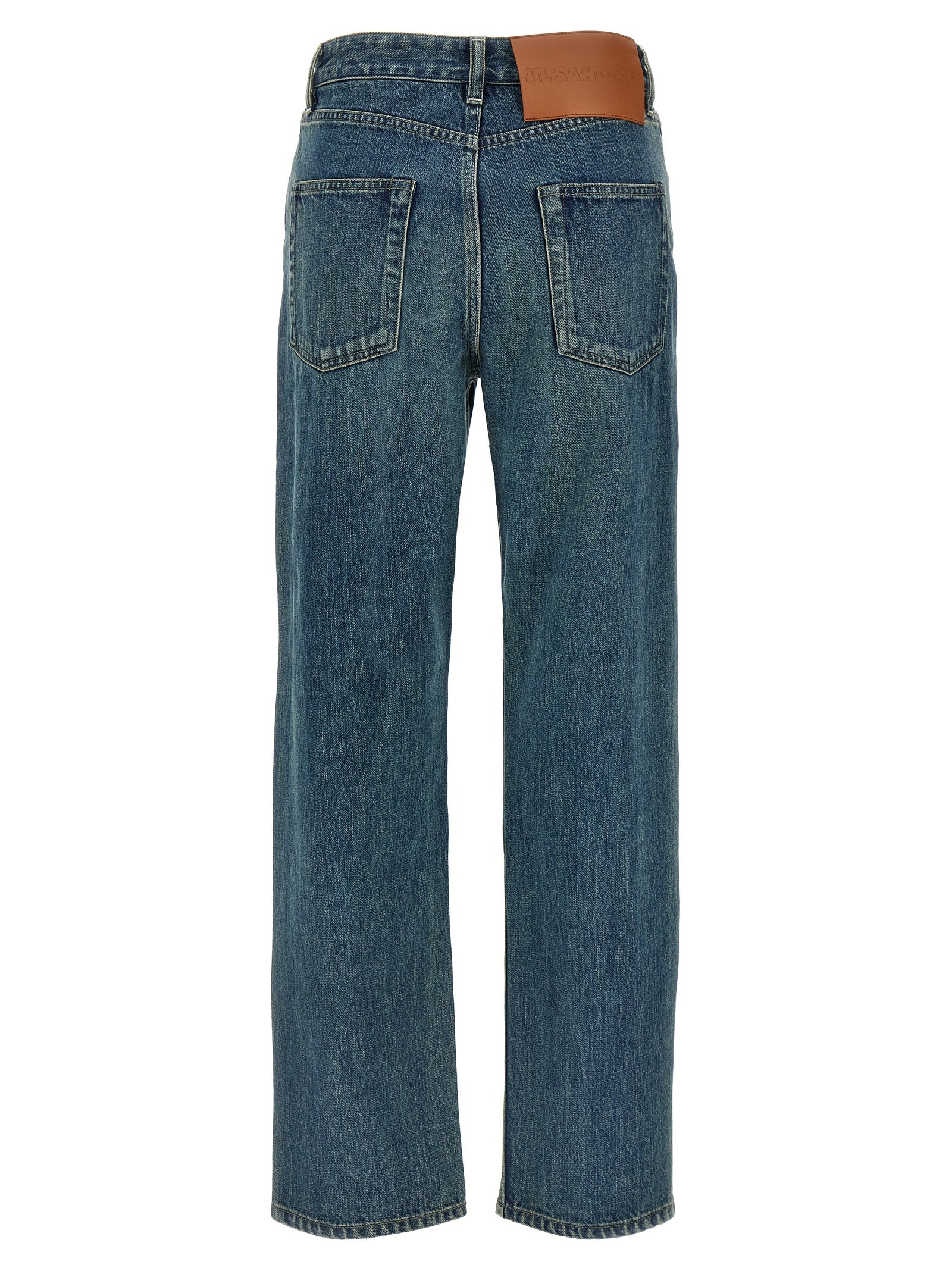 Jil Sander Blue Cotton Slim Fit Jeans Jil Sander