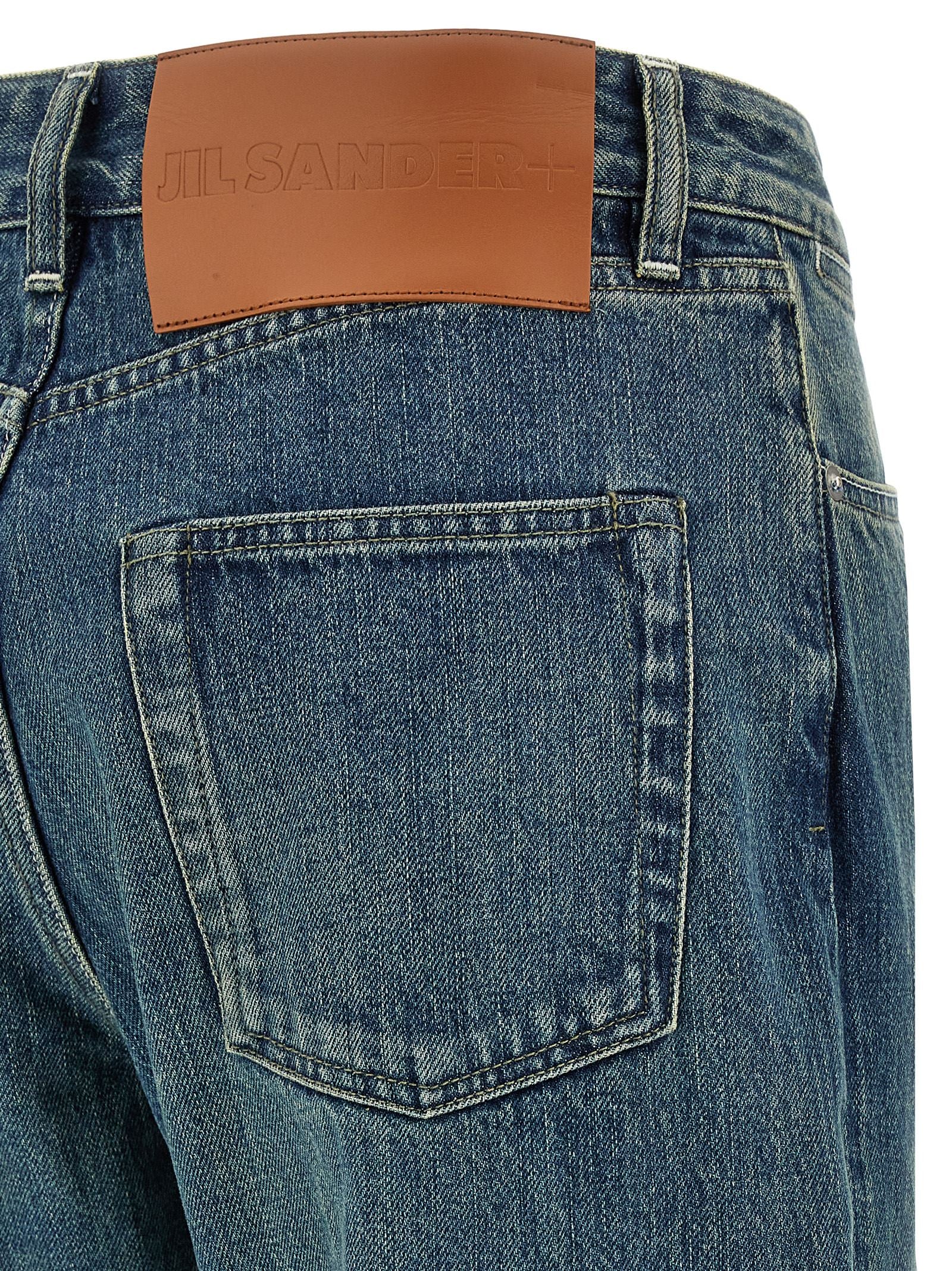Jil Sander Blue Cotton Slim Fit Jeans Jil Sander