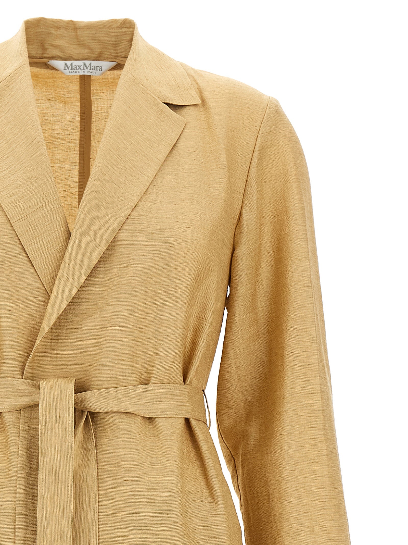 Max Mara Beige Fluorofiber Coat Max Mara