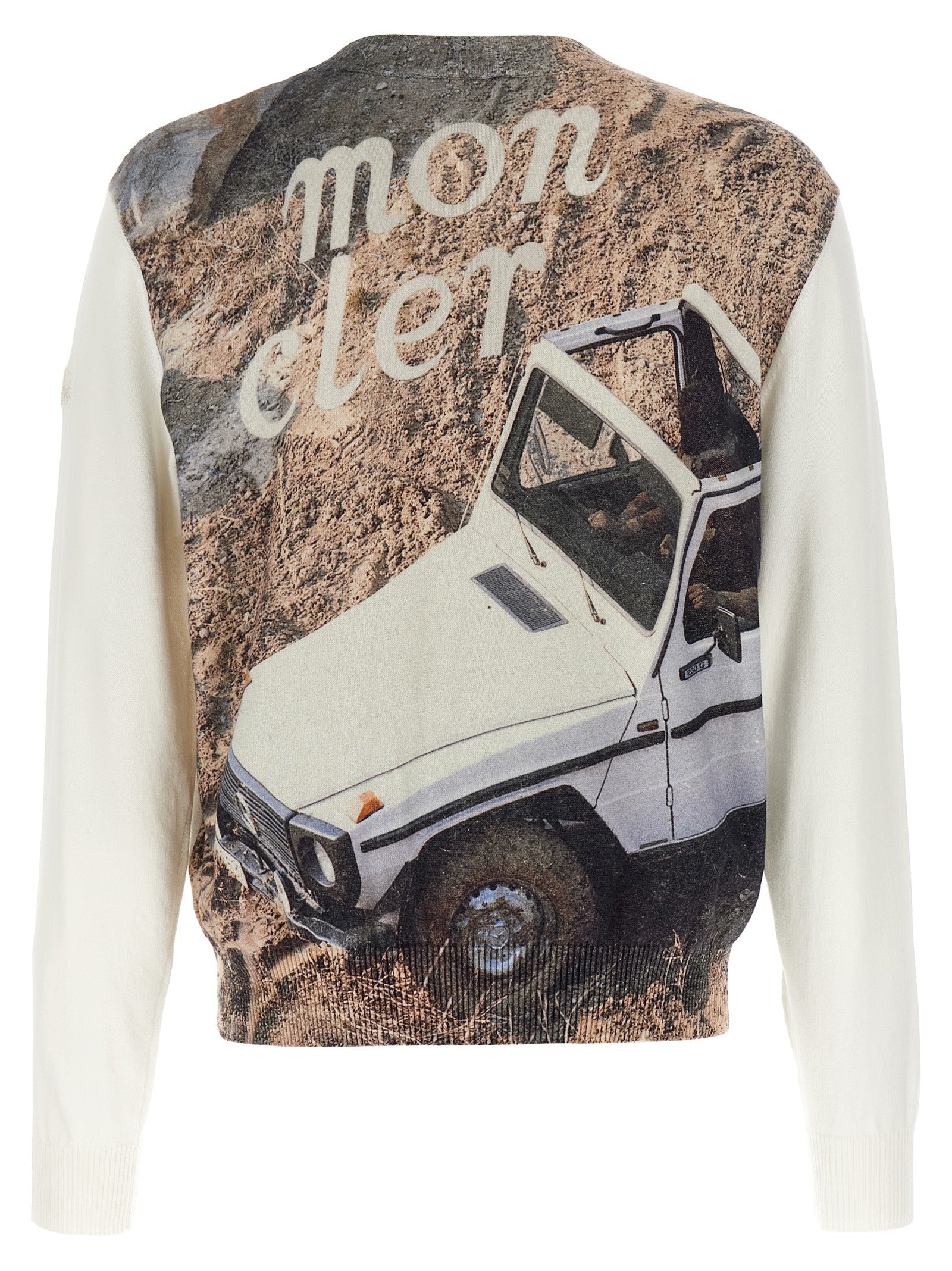MONCLER GENIUS White Cotton Cardigan MONCLER GENIUS
