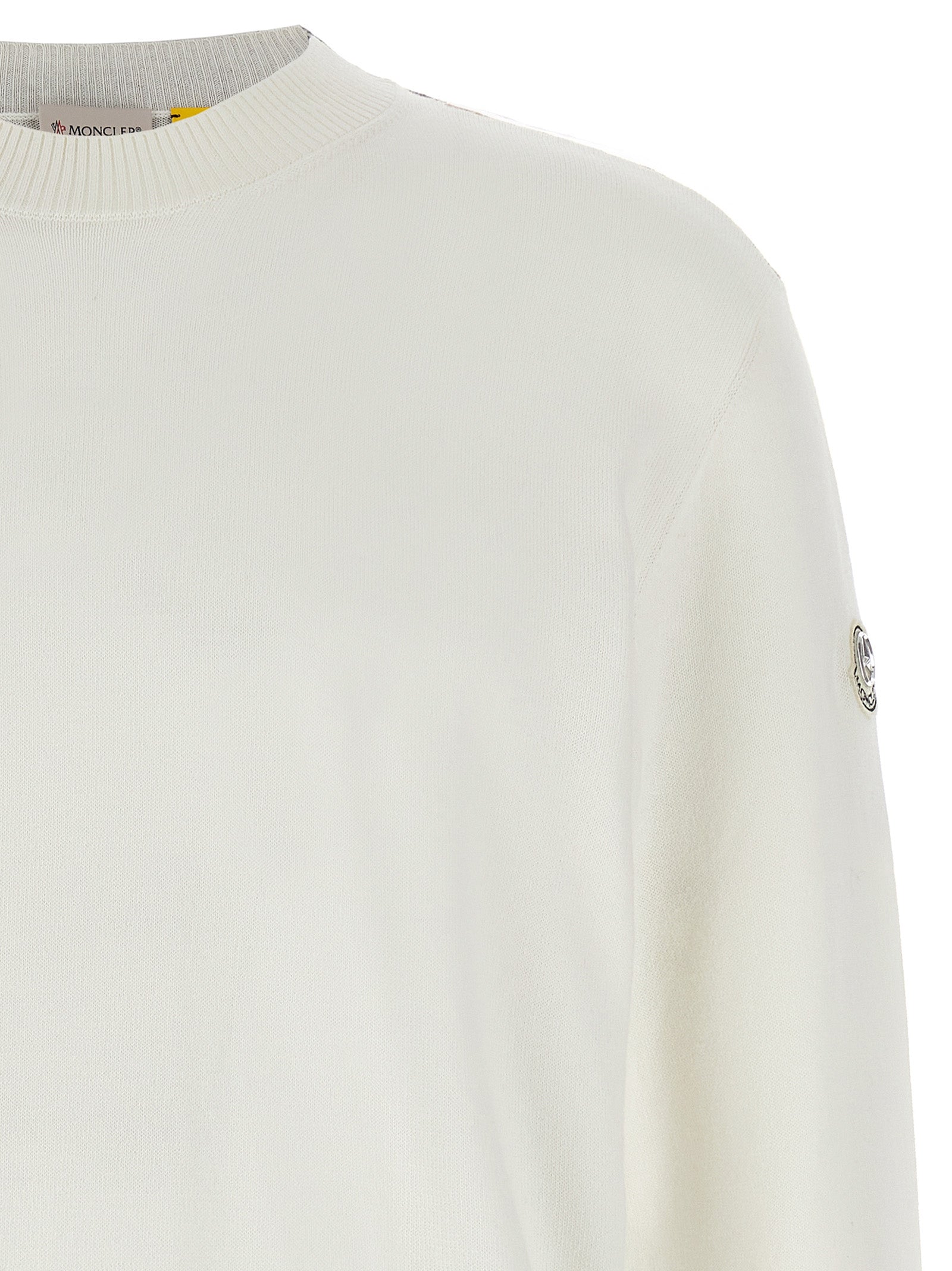 MONCLER GENIUS White Cotton Cardigan MONCLER GENIUS