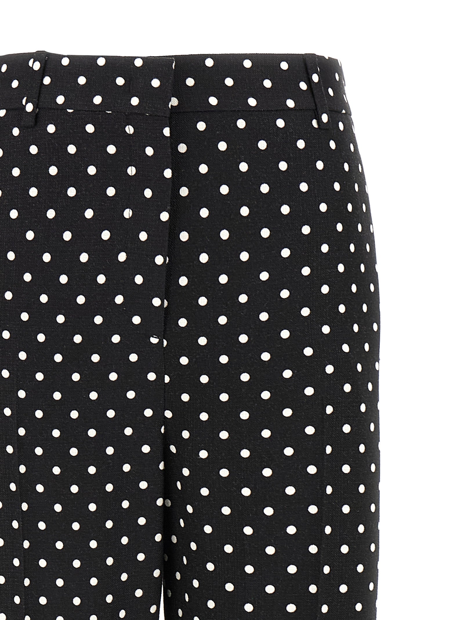 Valentino Garavani Bicolor Viscose Casual Pants Valentino Garavani
