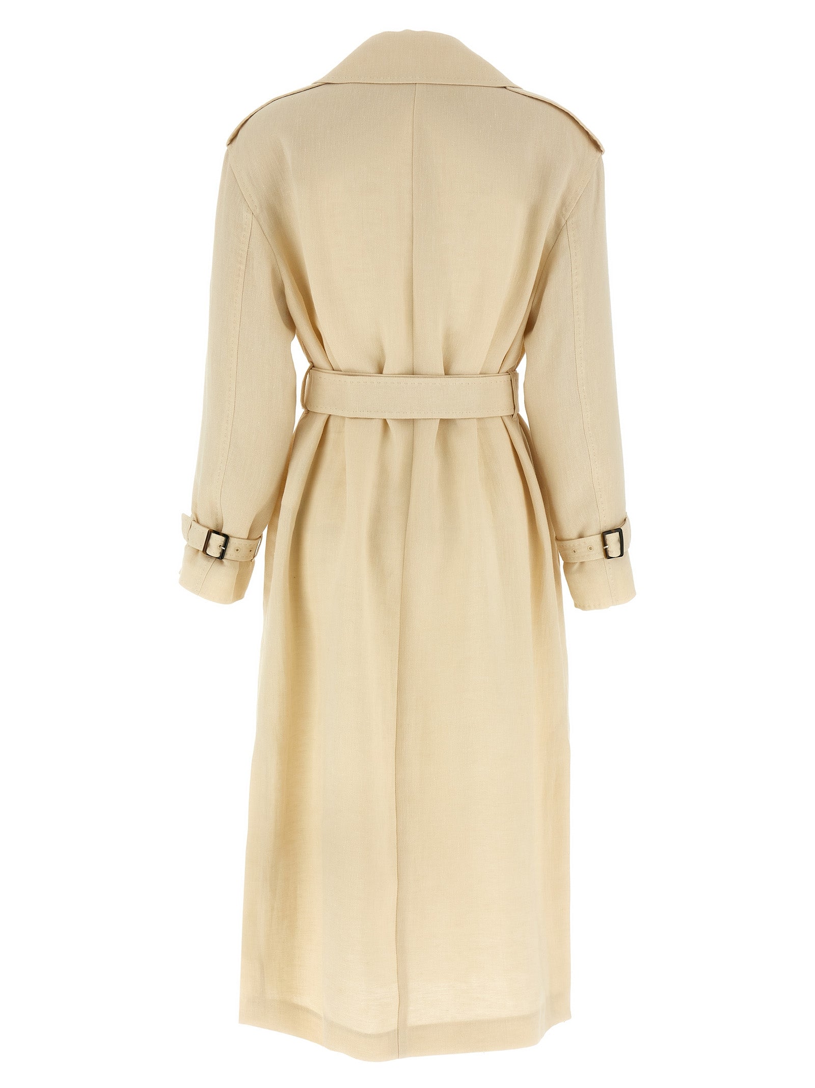 Max Mara Beige Flax Coat Max Mara