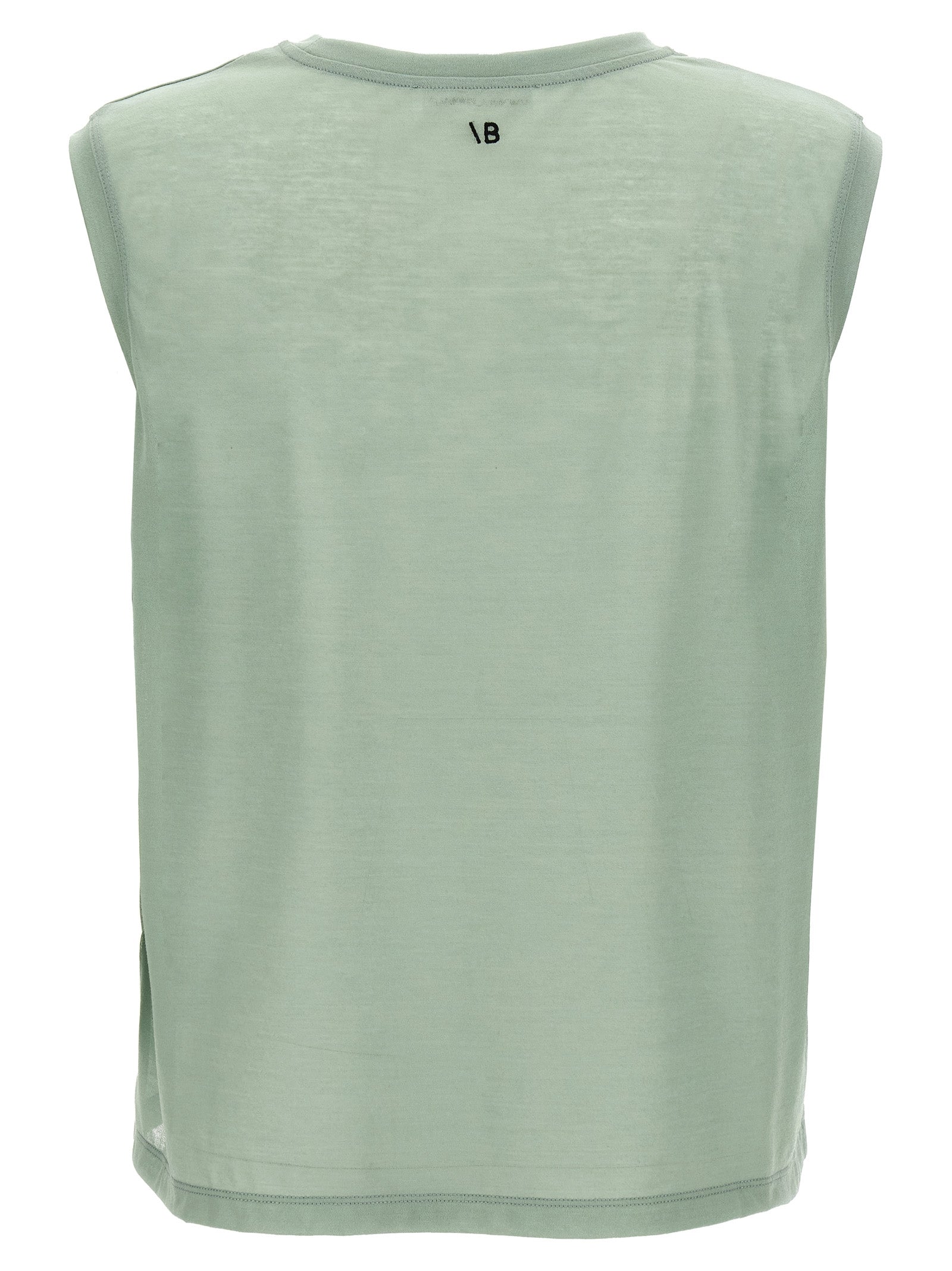 Victoria Beckham Bicolor Cotton Sleeveles T-Shirt Victoria Beckham