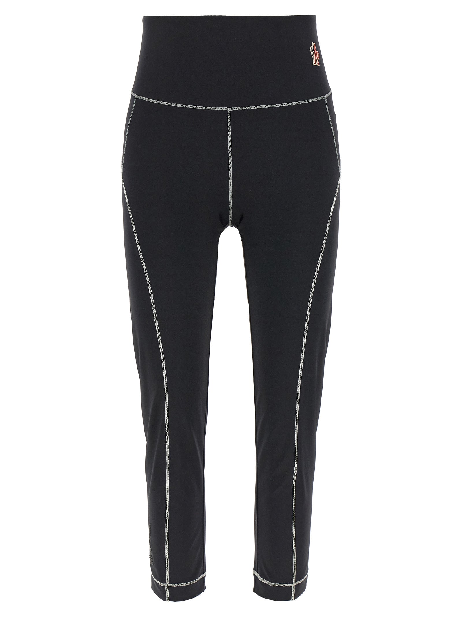 Moncler Grenoble Black Polyamide Leggings Moncler Grenoble