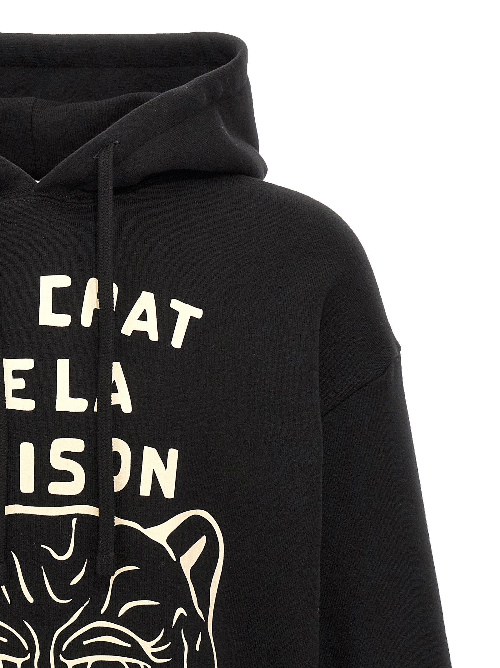 Valentino Garavani Black Cotton Sweatshirt Valentino Garavani