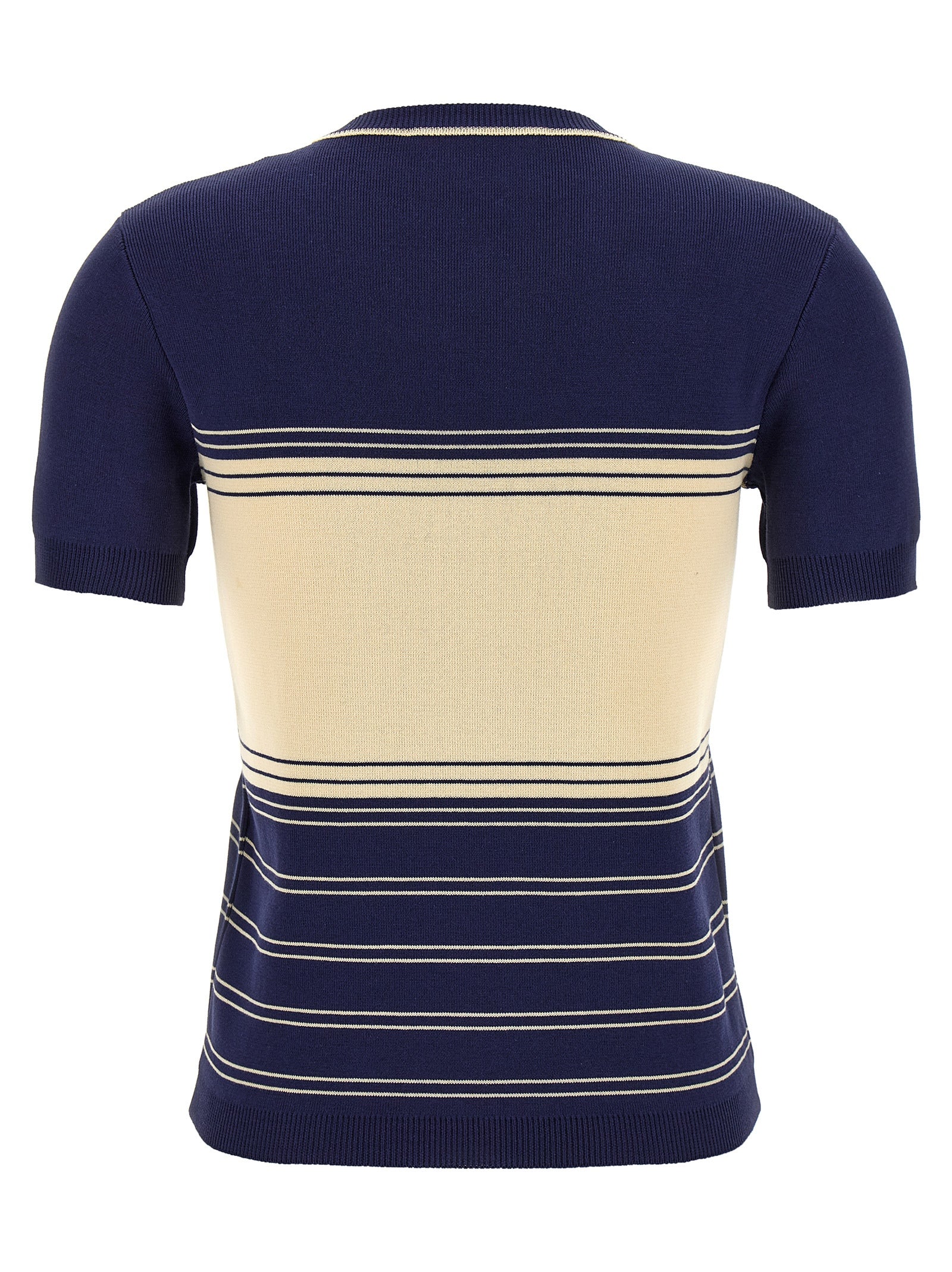 Valentino Garavani Blue Cotton T-Shirt Valentino Garavani