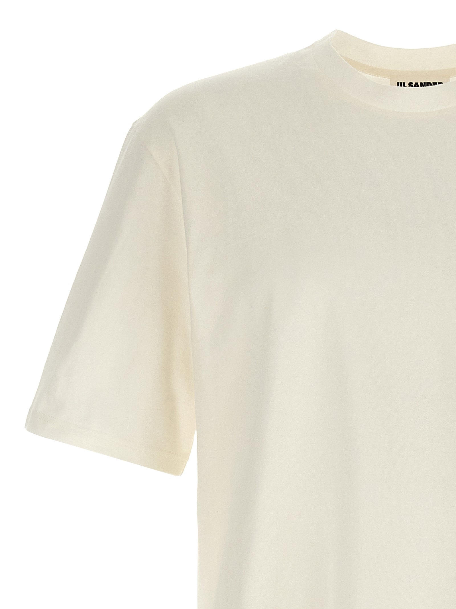 Jil Sander White Cotton Long Sleeve T-Shirt Jil Sander